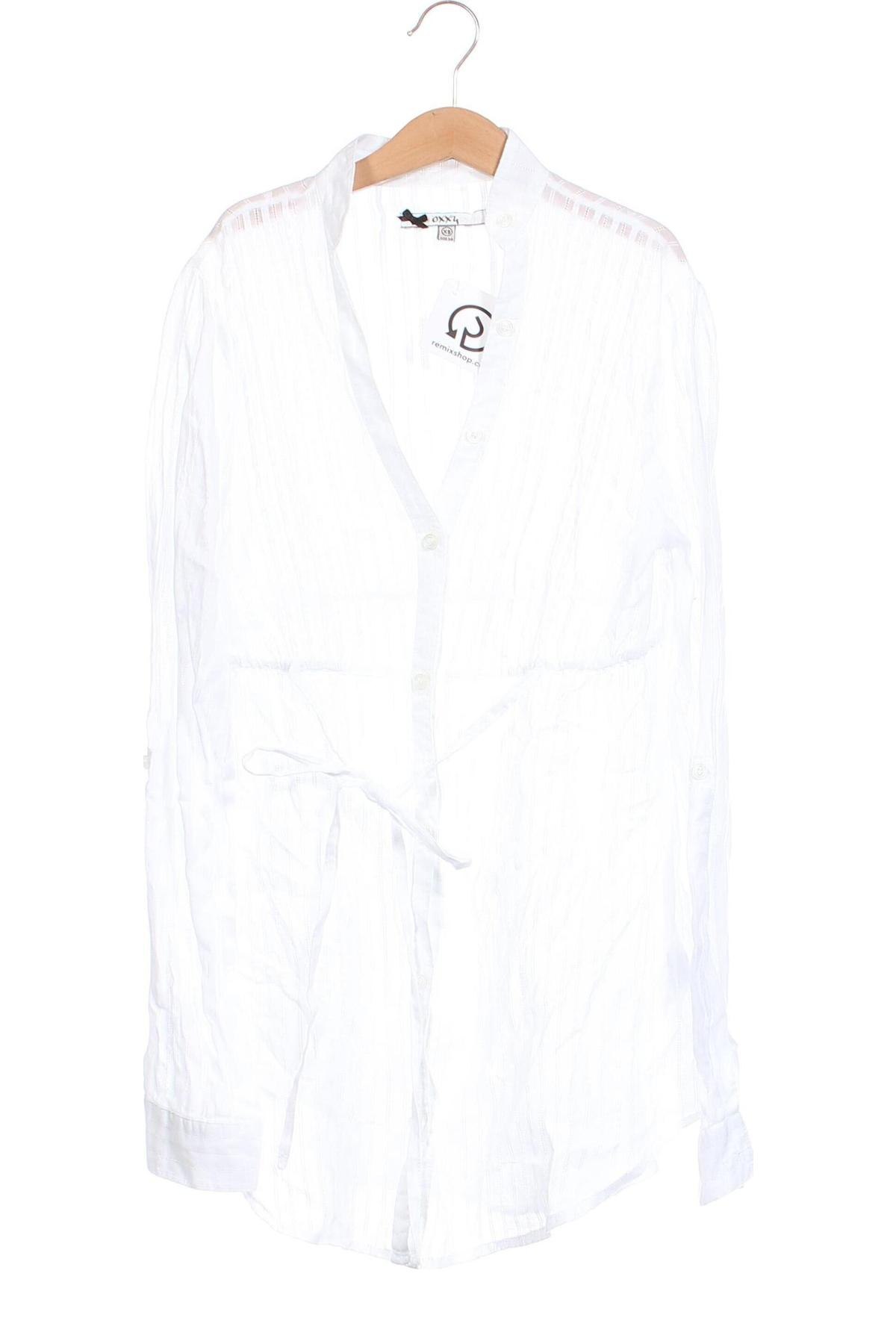 Γυναικείο πουκάμισο Oxxy, Μέγεθος XS, Χρώμα Λευκό, Τιμή 15,15 €