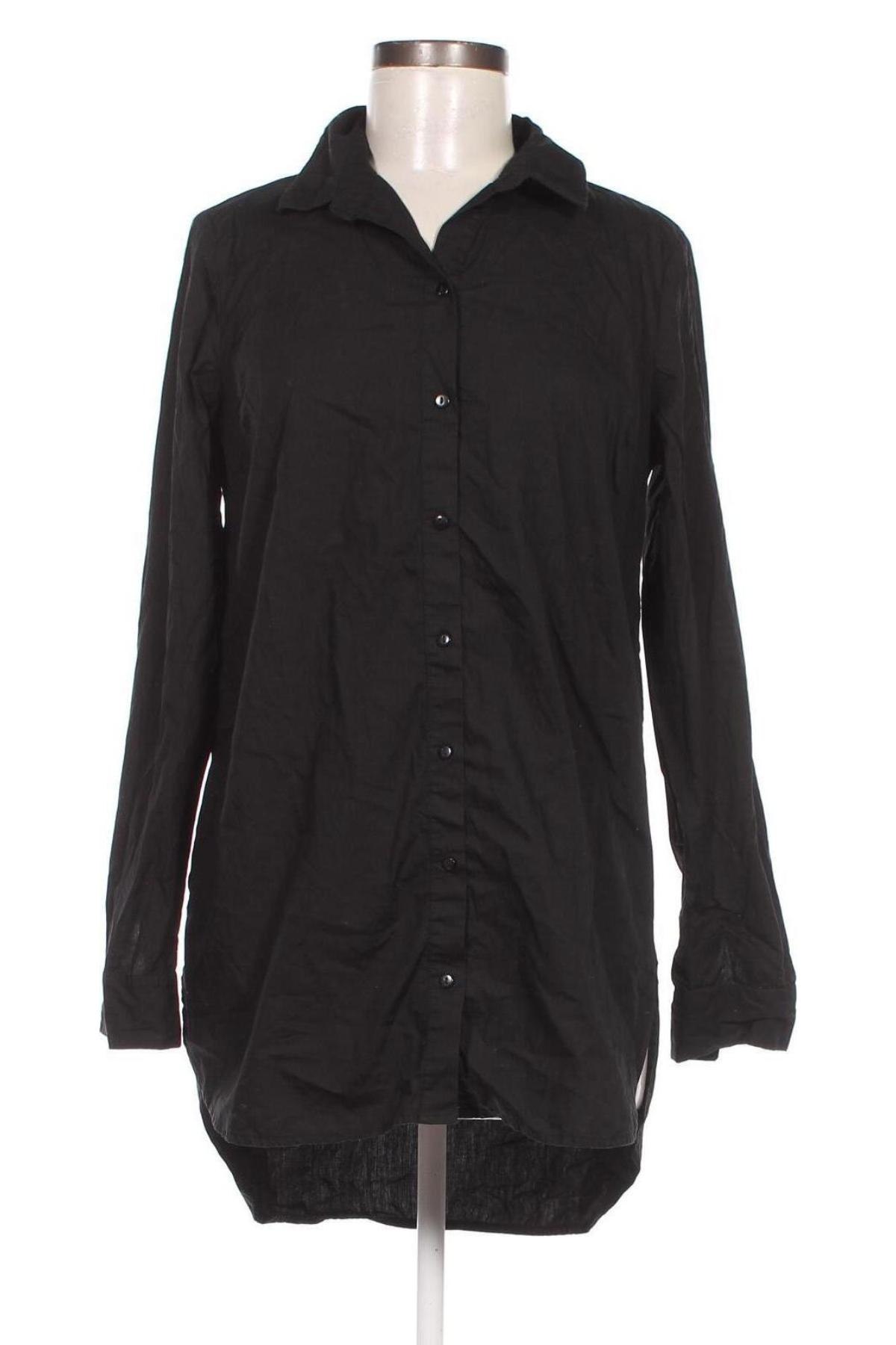 Γυναικείο πουκάμισο Pieces, Μέγεθος S, Χρώμα Μαύρο, Τιμή 12,37 €