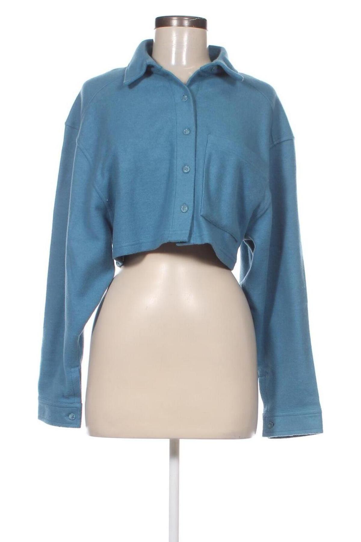 Γυναικείο πουκάμισο Reebok, Μέγεθος S, Χρώμα Μπλέ, Τιμή 17,81 €