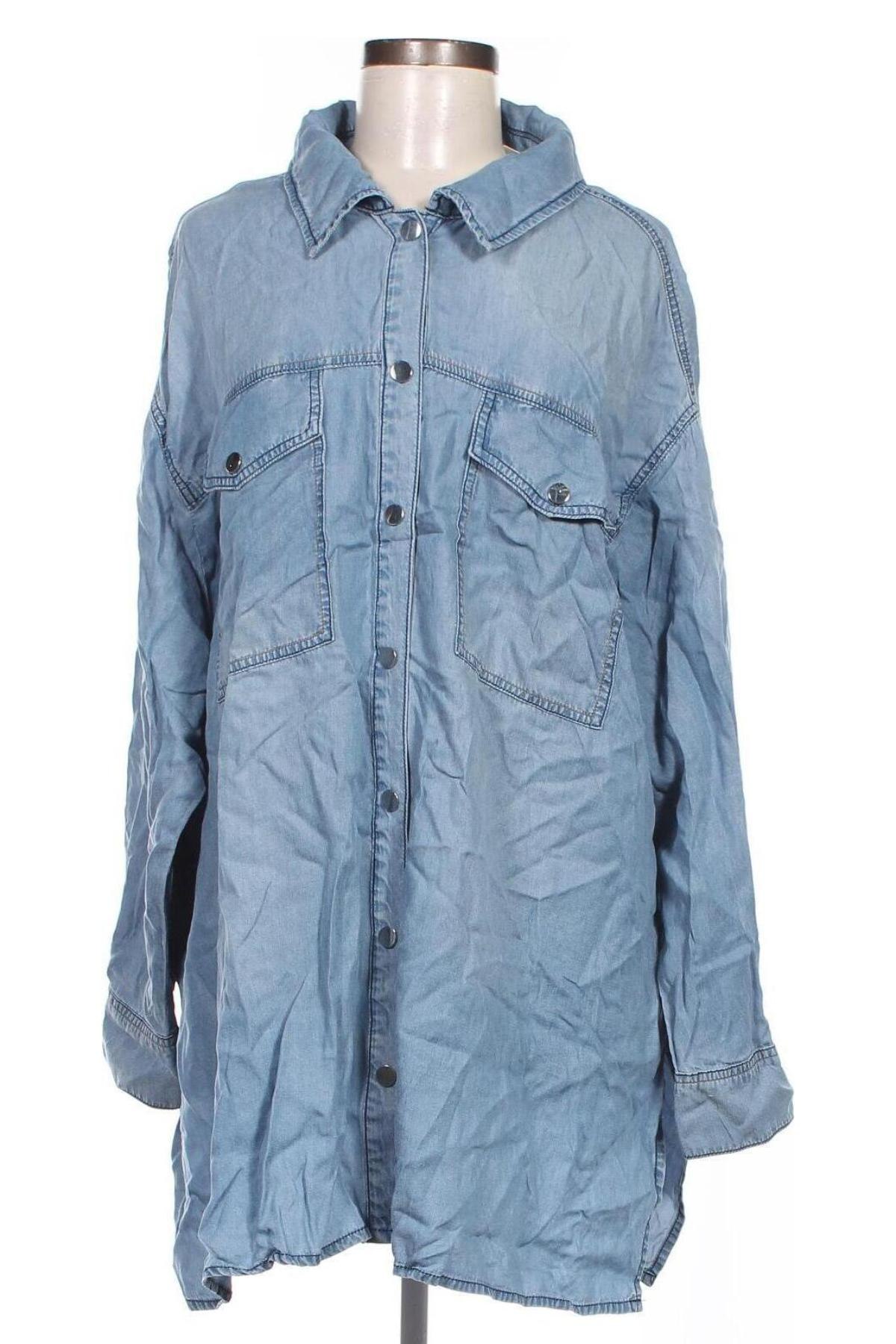 Damenbluse Samoon, Größe XXL, Farbe Blau, Preis € 23,66