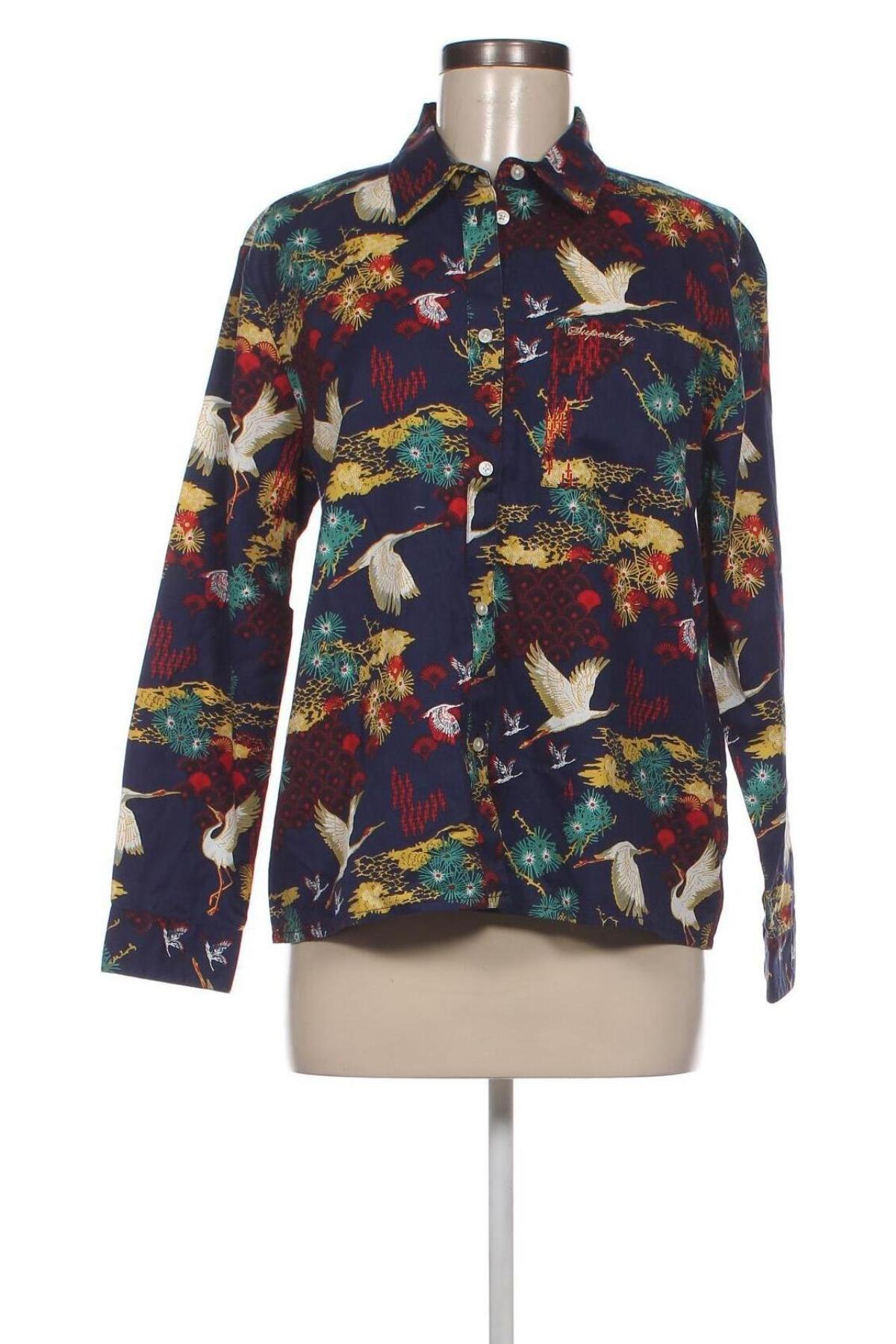 Γυναικείο πουκάμισο Superdry, Μέγεθος M, Χρώμα Πολύχρωμο, Τιμή 18,14 €