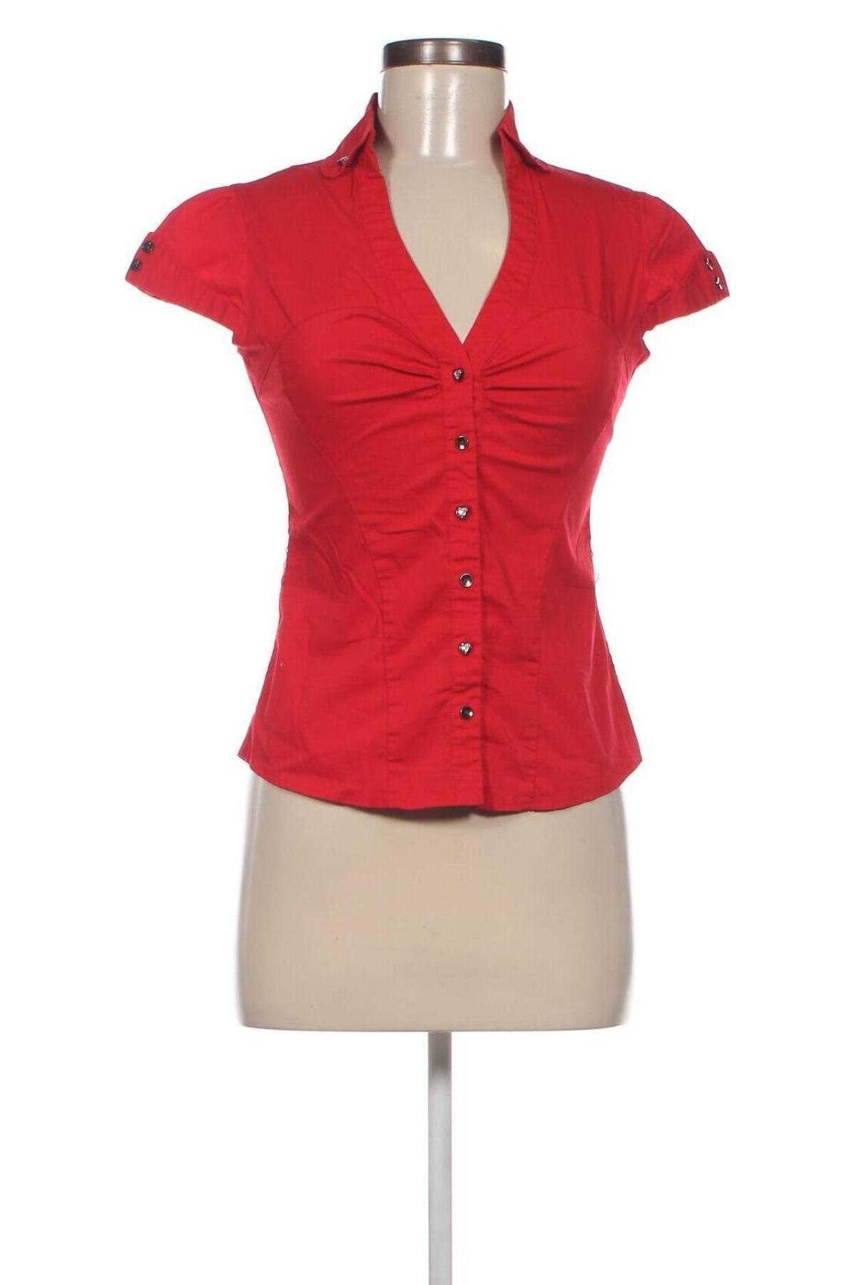 Γυναικείο πουκάμισο Tally Weijl, Μέγεθος S, Χρώμα Κόκκινο, Τιμή 5,12 €