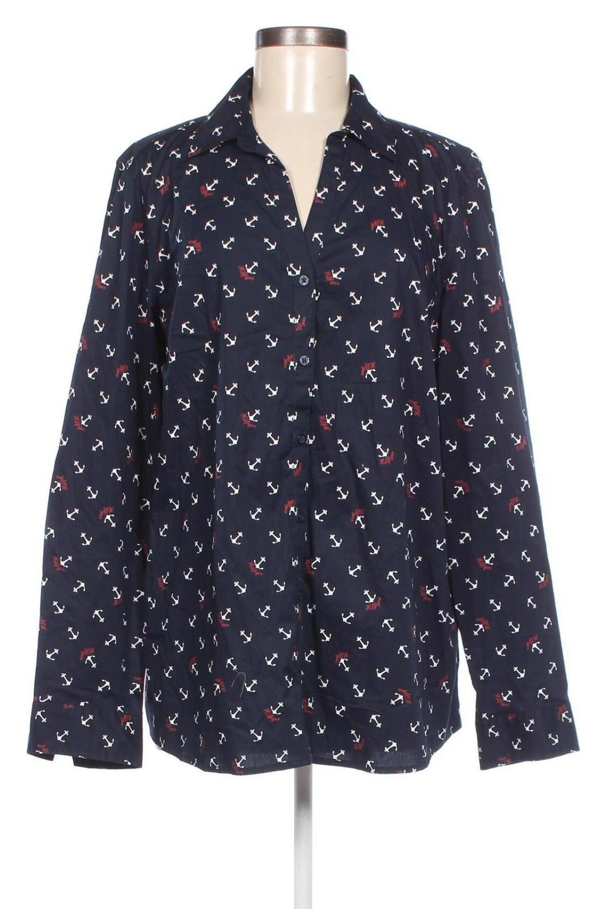 Γυναικείο πουκάμισο Tommy Hilfiger, Μέγεθος XXL, Χρώμα Μπλέ, Τιμή 46,39 €