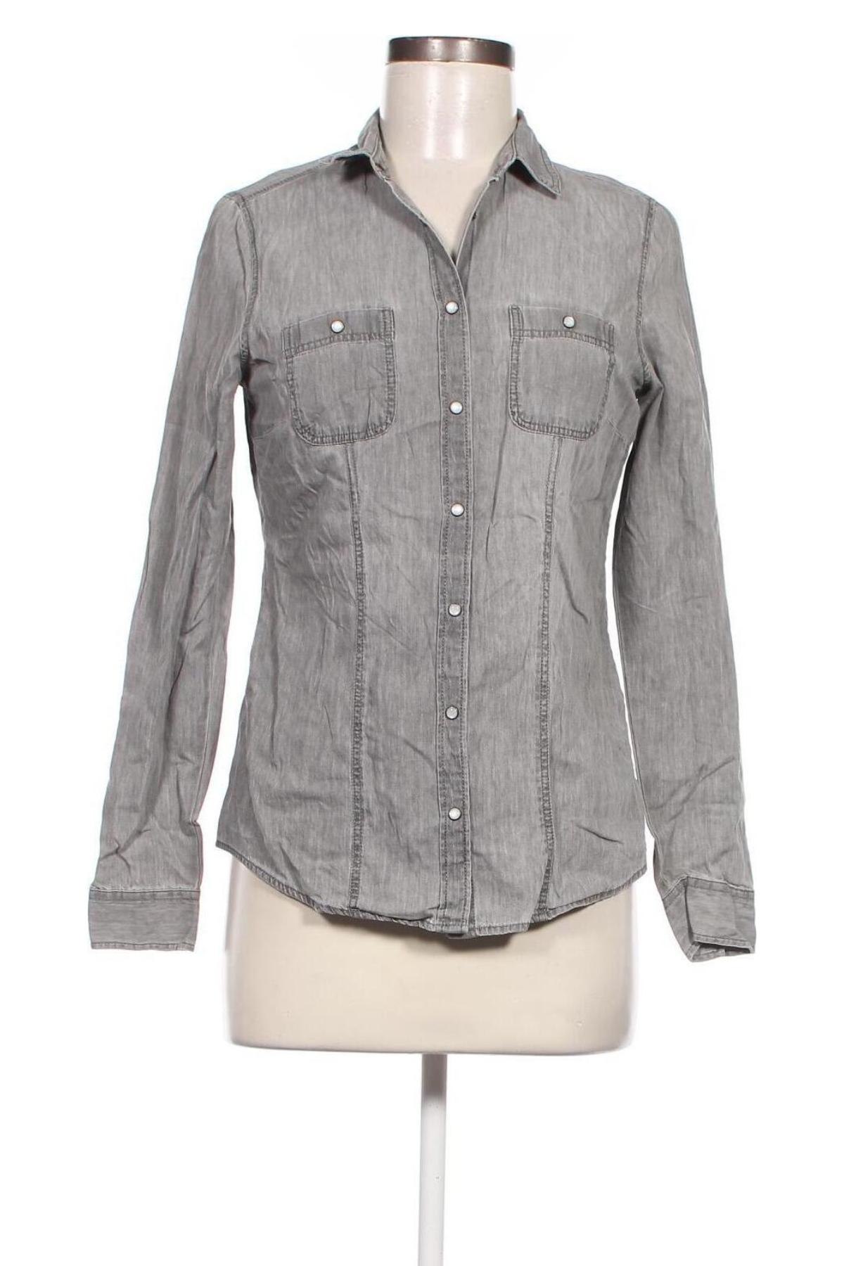 Γυναικείο πουκάμισο Yessica, Μέγεθος S, Χρώμα Γκρί, Τιμή 3,09 €
