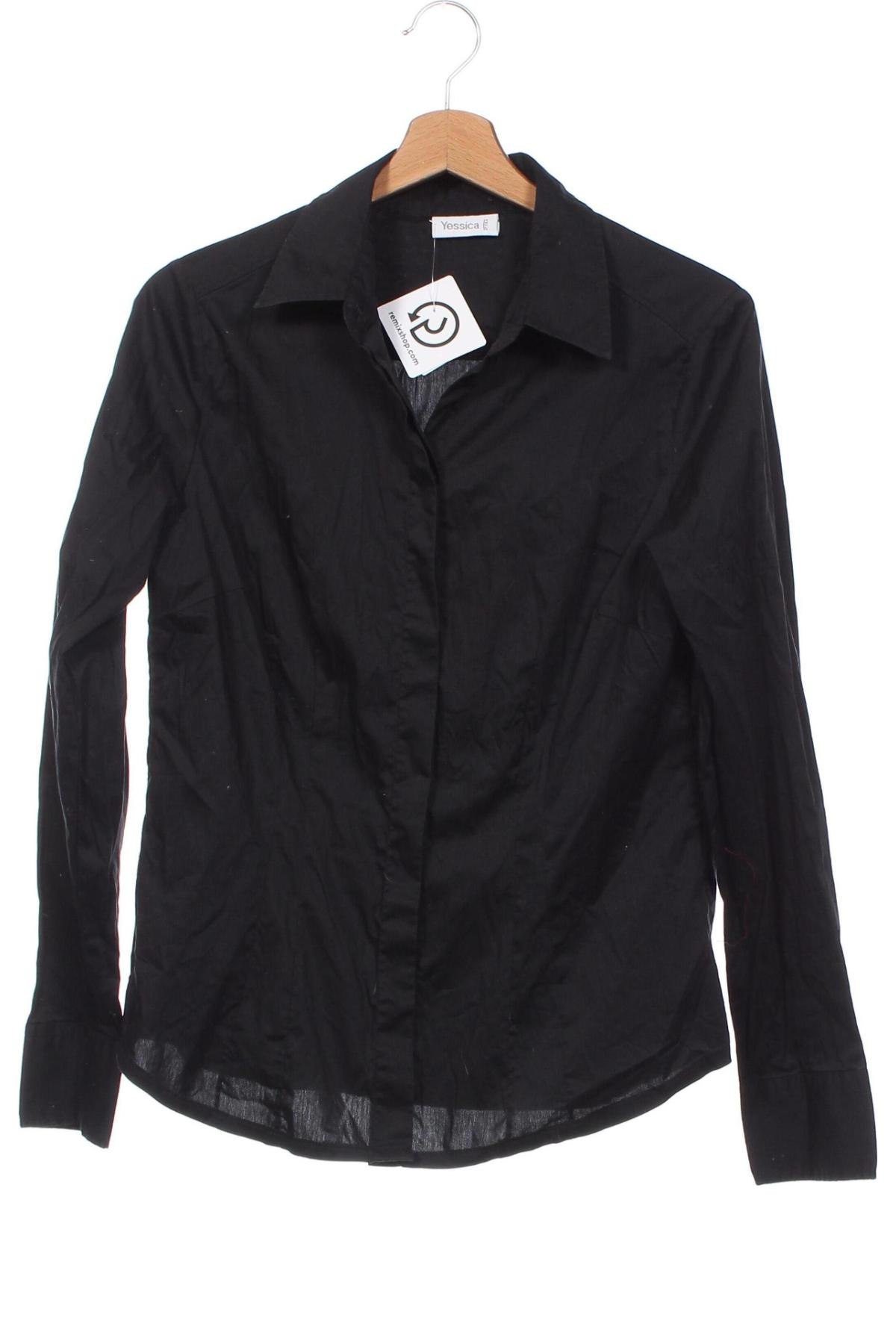 Дамска риза Yessica, Размер M, Цвят Черен, Цена 10,66 лв.