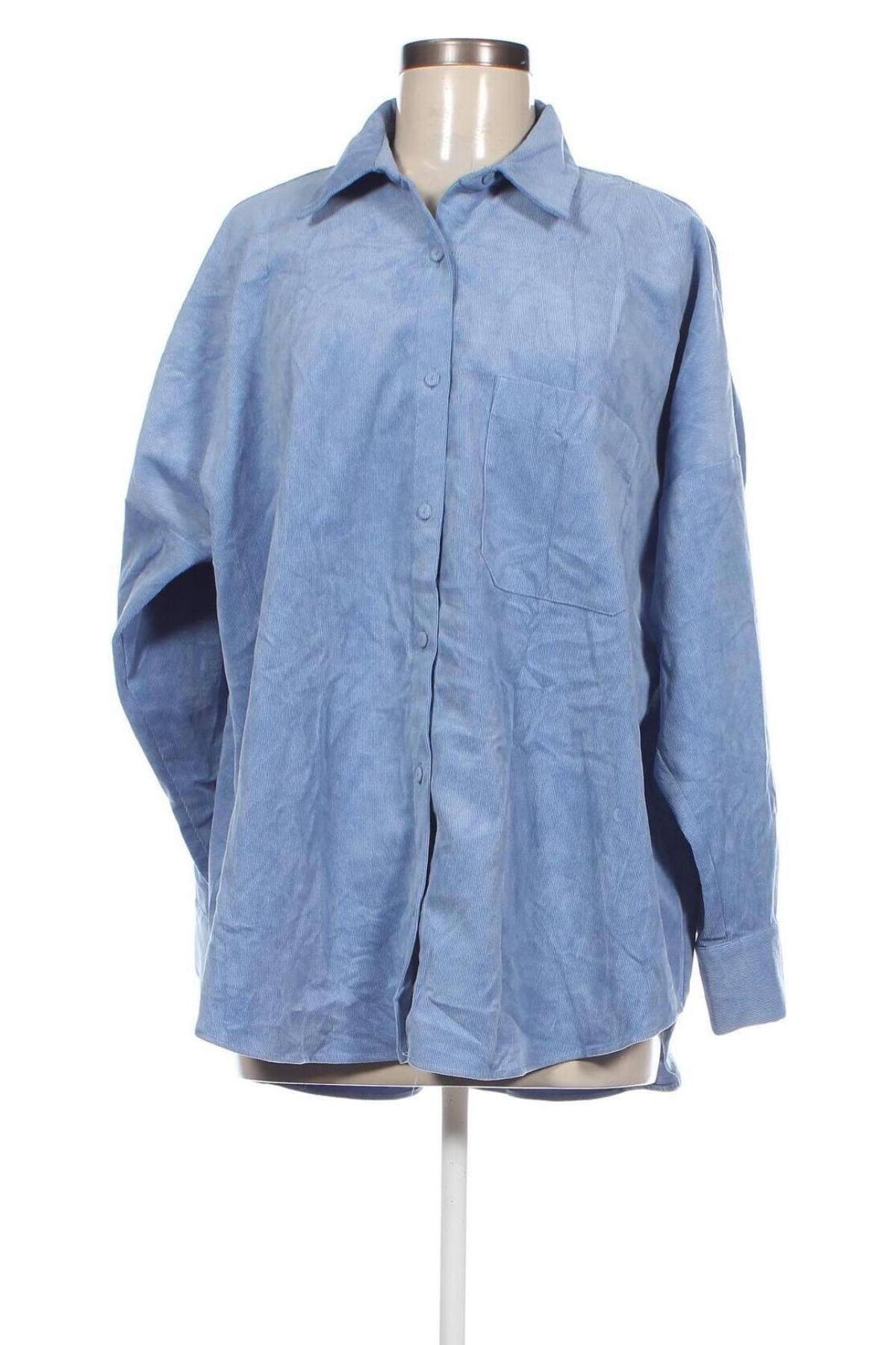 Γυναικείο πουκάμισο Zara, Μέγεθος L, Χρώμα Μπλέ, Τιμή 16,70 €