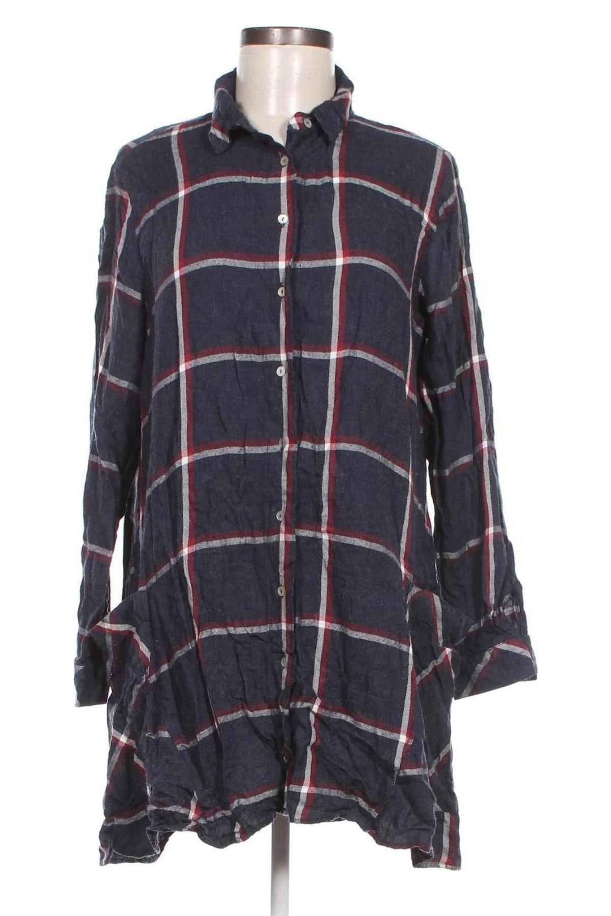 Γυναικείο πουκάμισο Zara, Μέγεθος L, Χρώμα Μπλέ, Τιμή 3,67 €