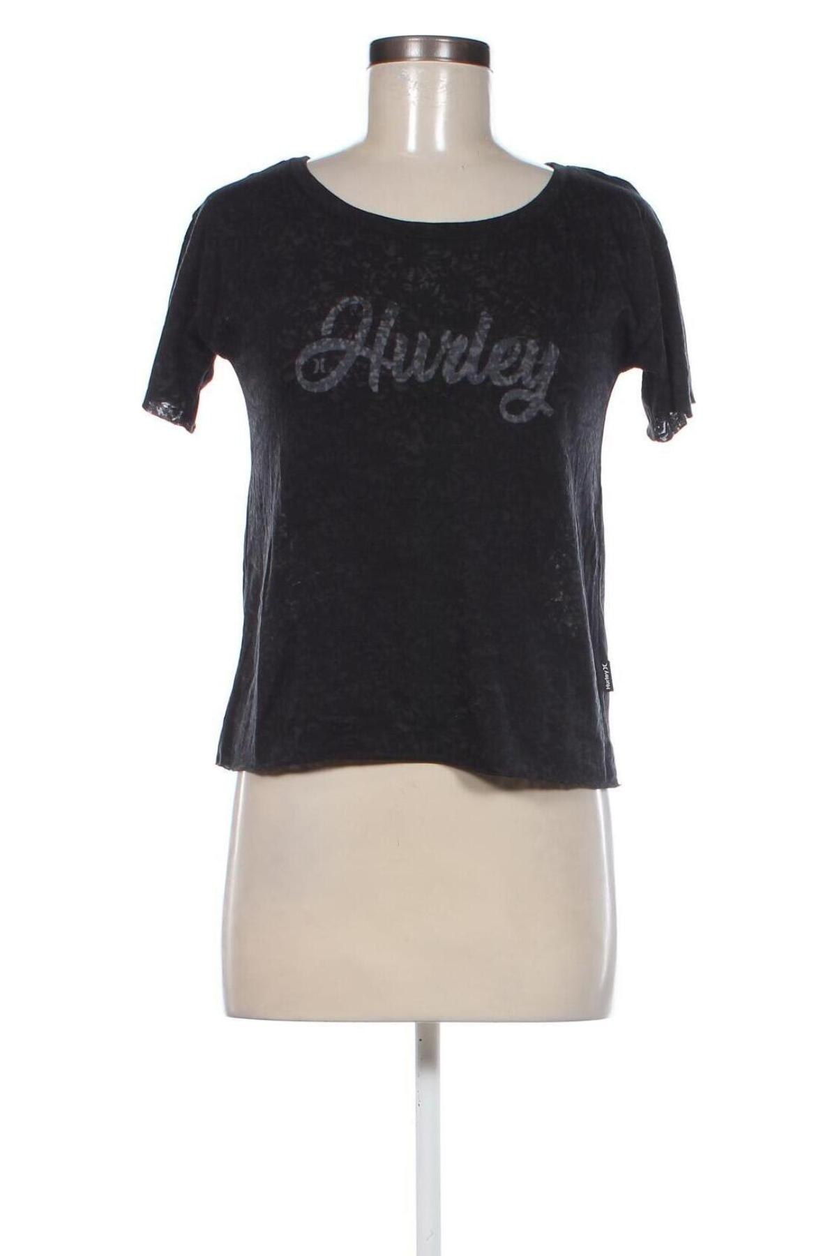 Γυναικείο t-shirt Hurley, Μέγεθος S, Χρώμα Μαύρο, Τιμή 12,78 €