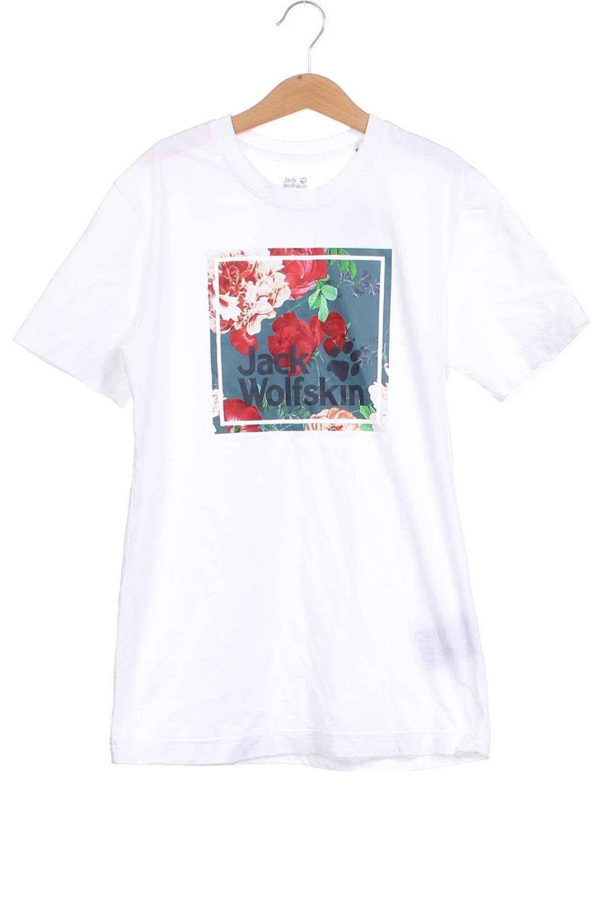 Γυναικείο t-shirt Jack Wolfskin, Μέγεθος XS, Χρώμα Λευκό, Τιμή 18,03 €