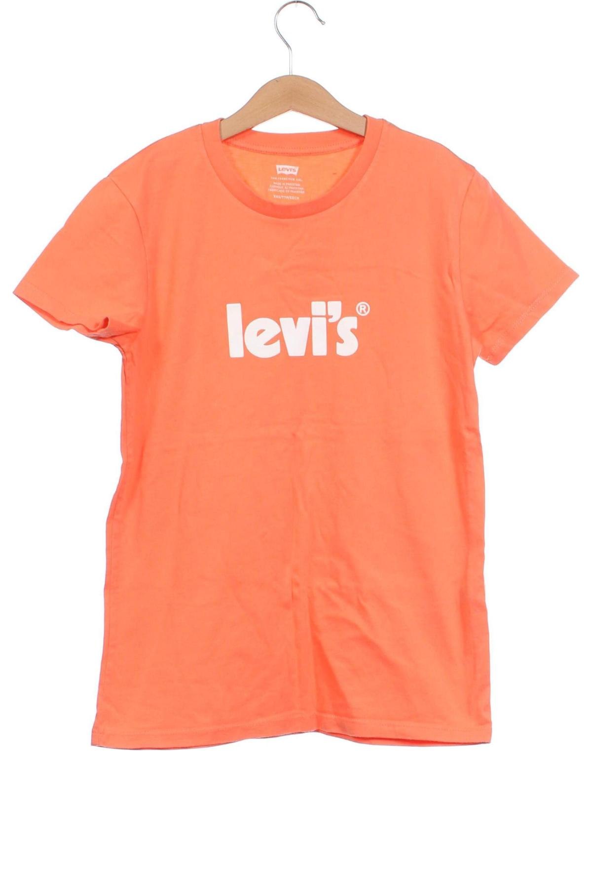 Damen T-Shirt Levi's, Größe XXS, Farbe Orange, Preis € 9,36