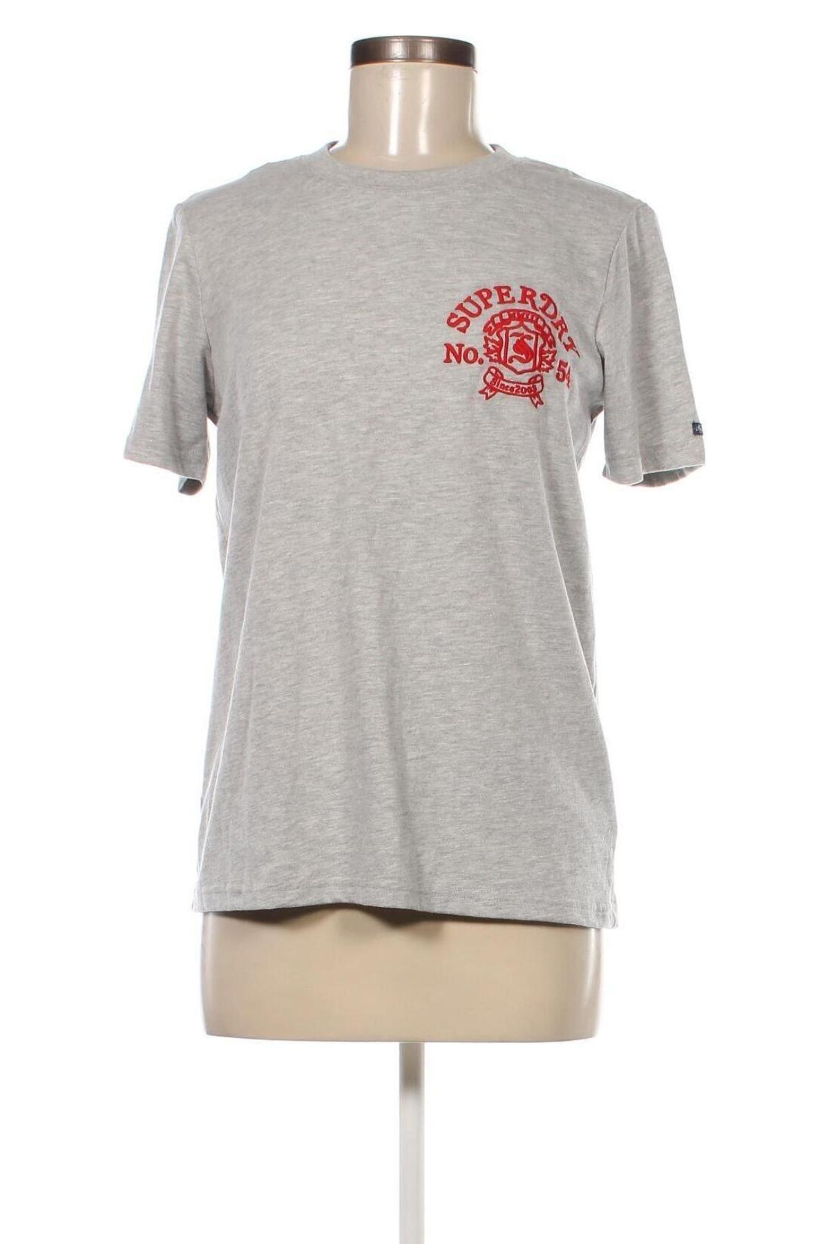 Damen T-Shirt Superdry, Größe M, Farbe Grau, Preis € 9,28
