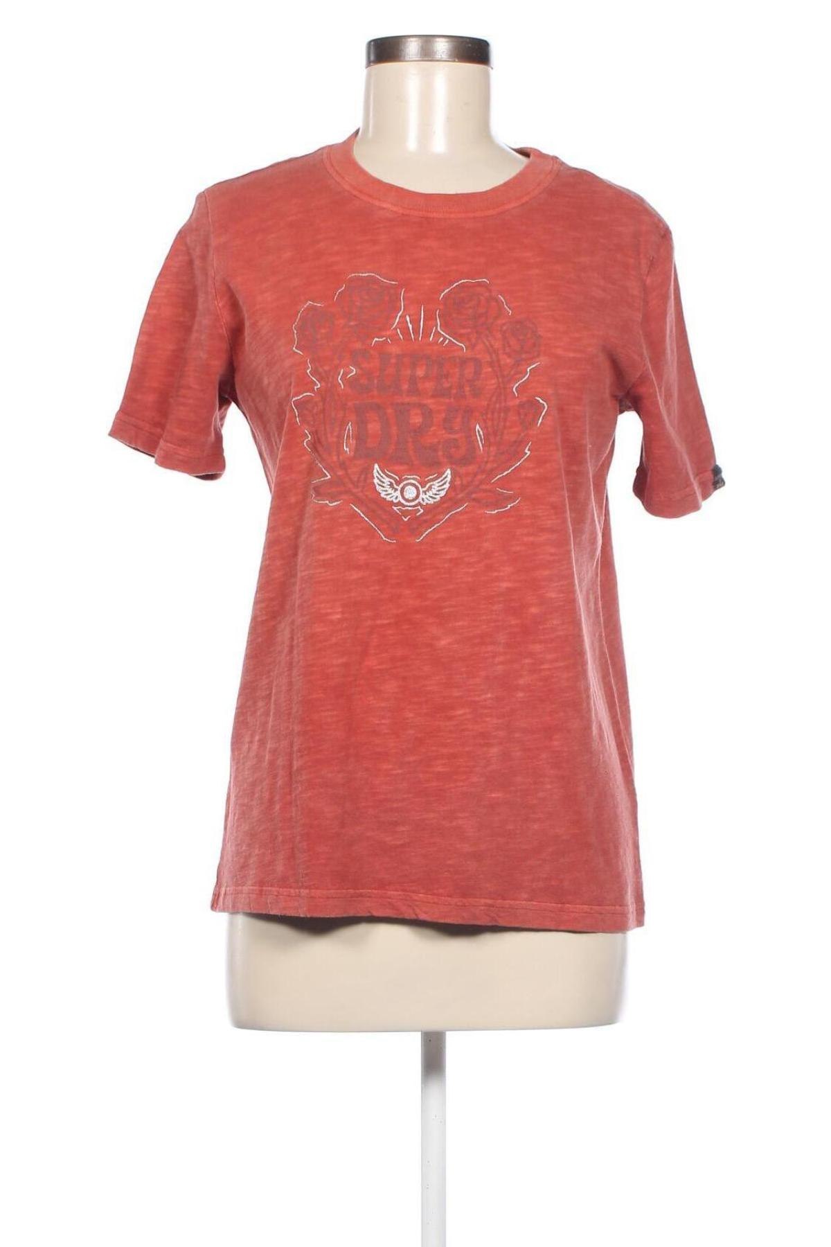 Дамска тениска Superdry, Размер M, Цвят Оранжев, Цена 40,00 лв.