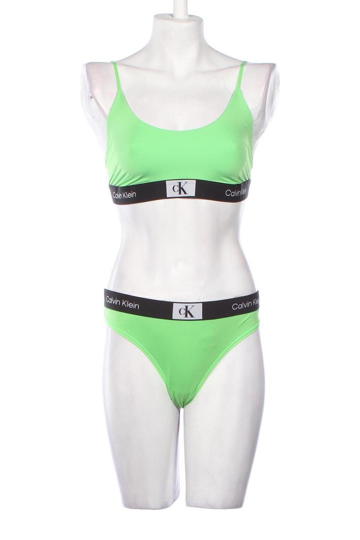 Dámske plavky  Calvin Klein, Veľkosť M, Farba Zelená, Cena  70,62 €