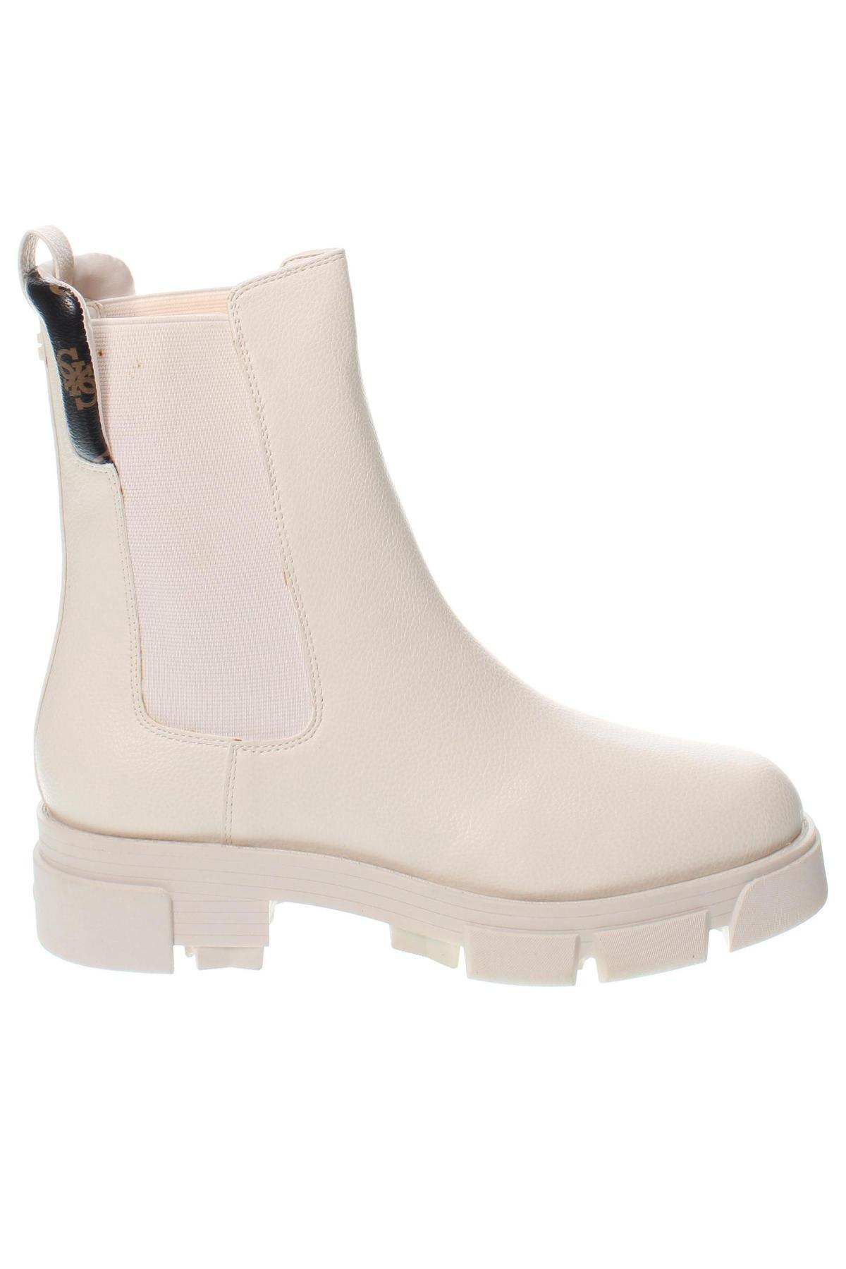 Botine de damă Guess, Mărime 41, Culoare Ecru, Preț 776,32 Lei