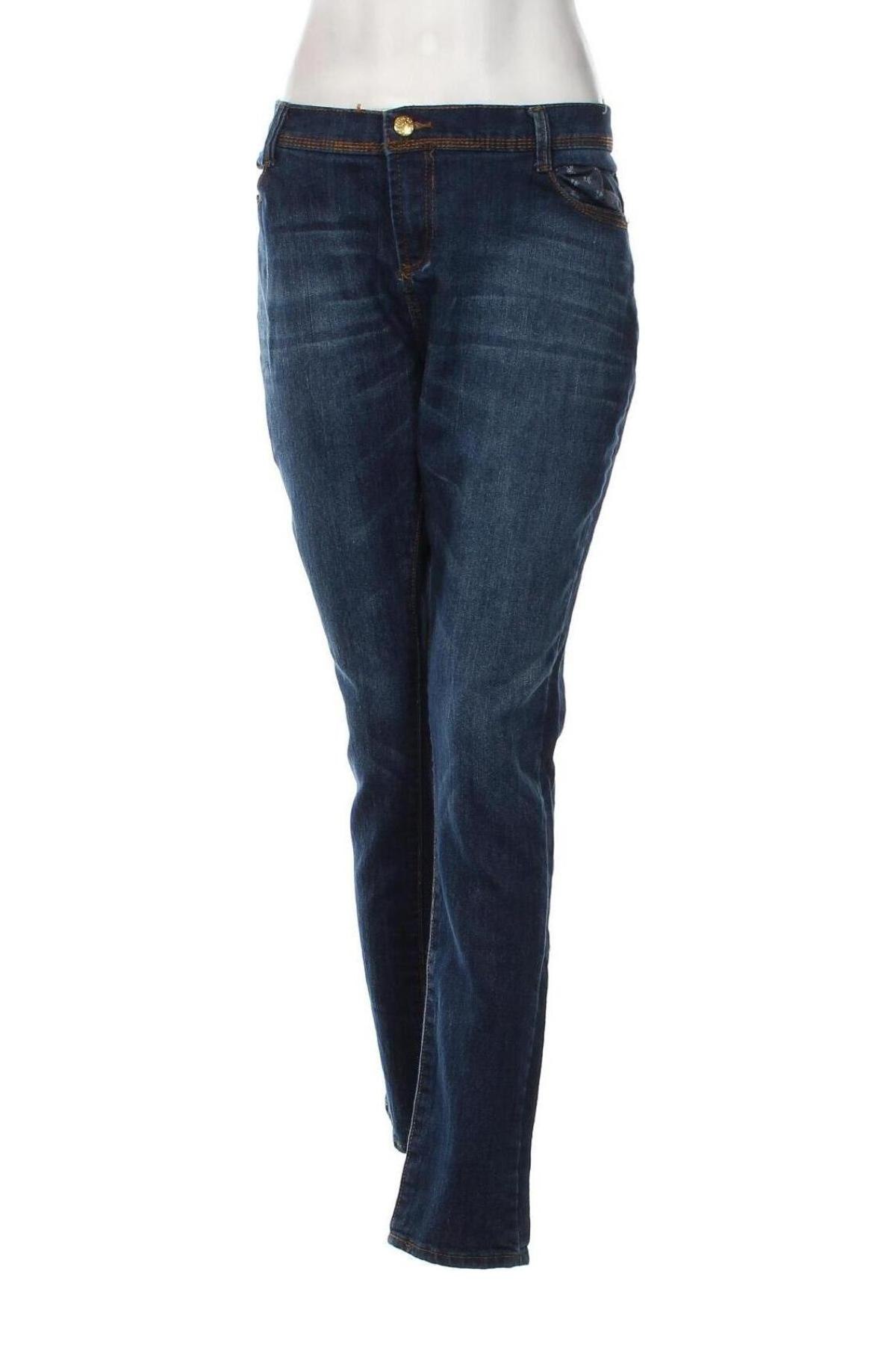 Dámske džínsy  Denim Co., Veľkosť XXL, Farba Modrá, Cena  14,83 €