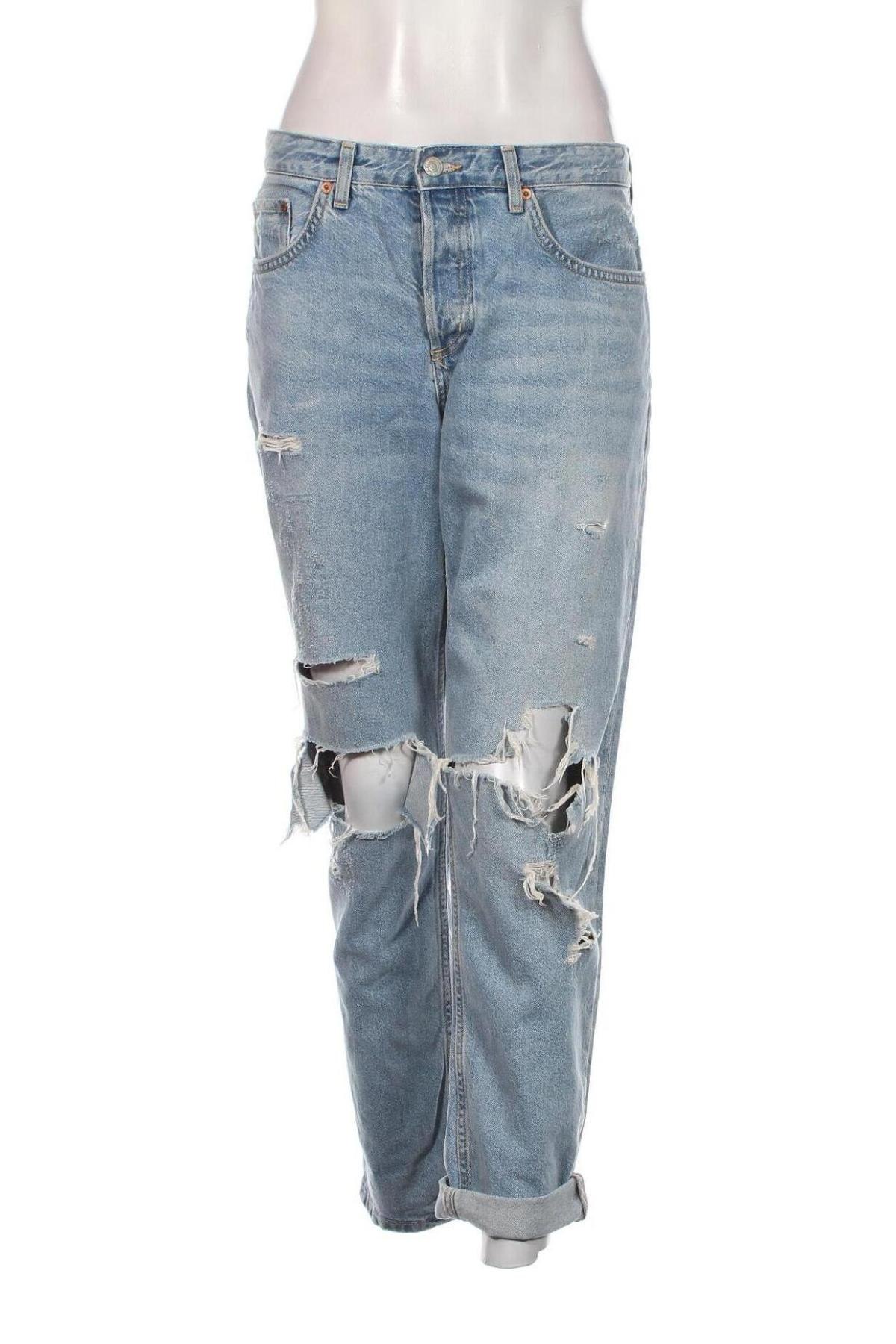 Dámske džínsy  H&M, Veľkosť L, Farba Modrá, Cena  8,45 €