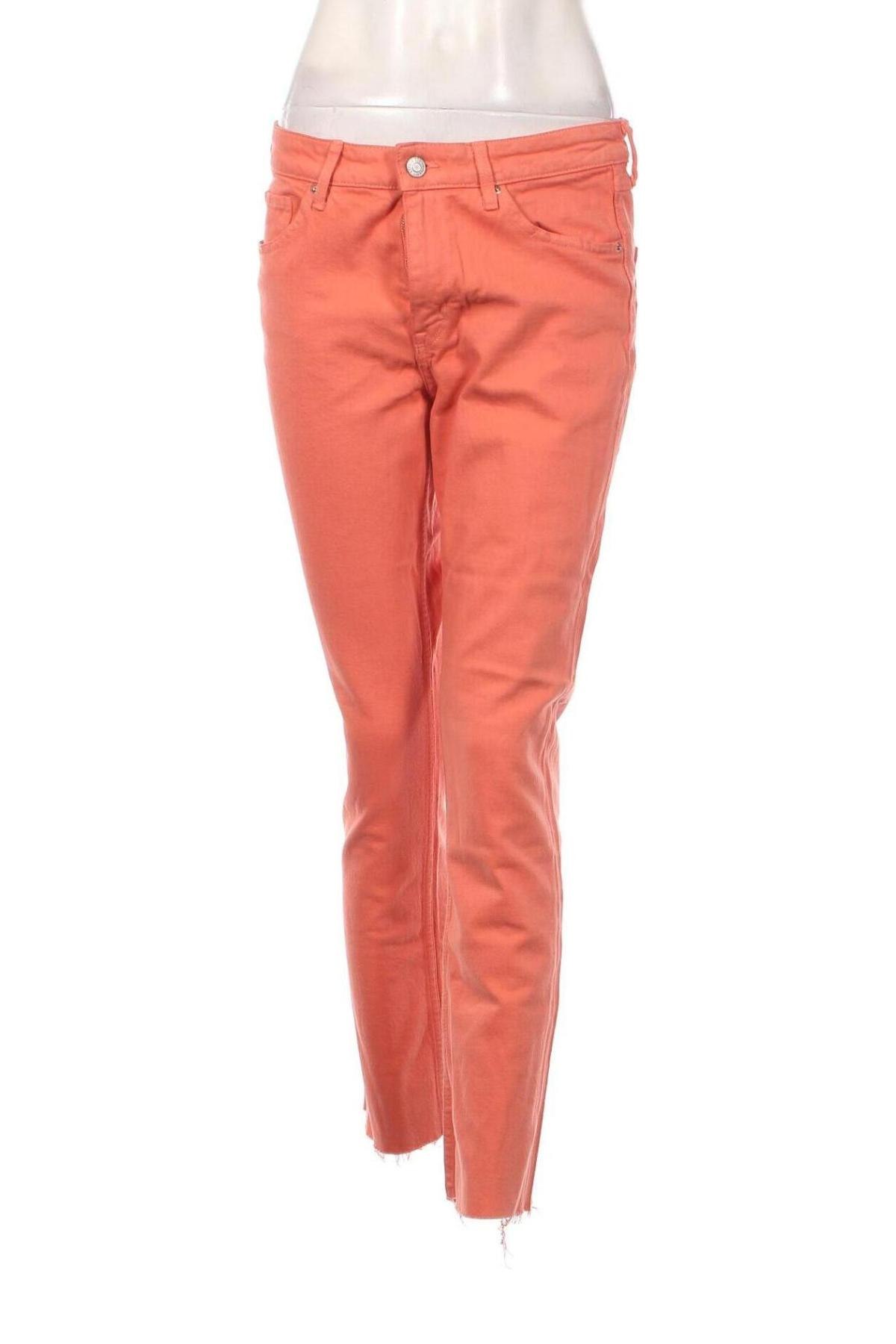 Dámské džíny  H&M, Velikost M, Barva Oranžová, Cena  110,00 Kč