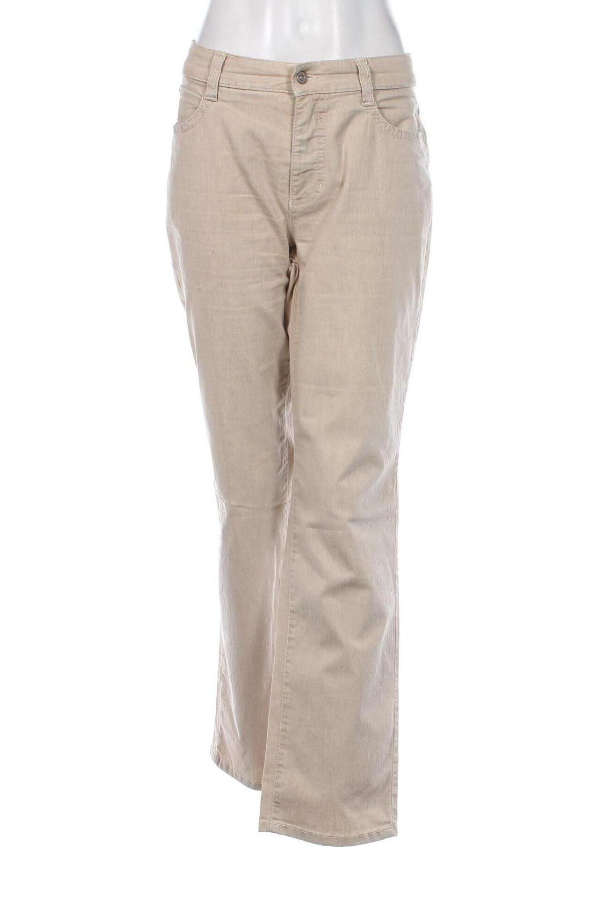 Damen Jeans Mac, Größe L, Farbe Beige, Preis 26,10 €