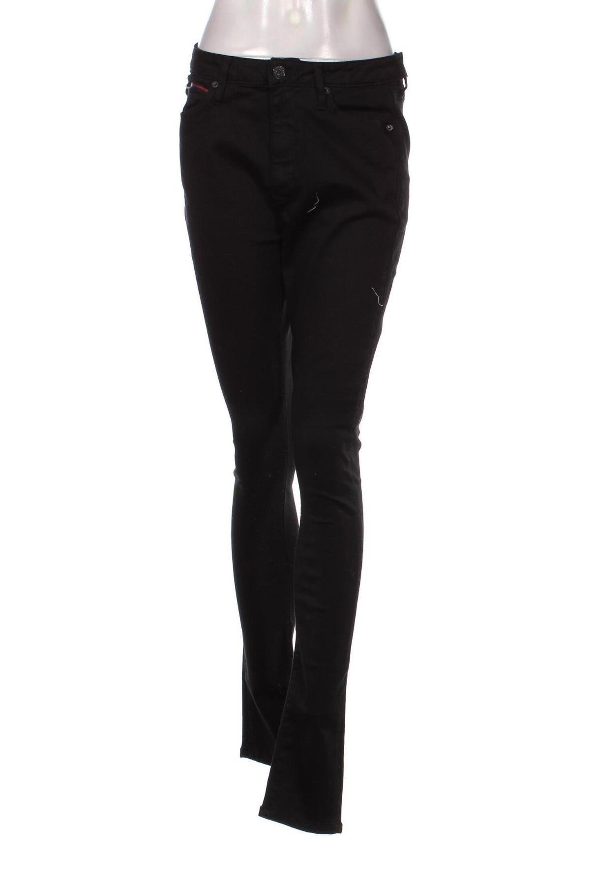 Дамски дънки Tommy Jeans, Размер M, Цвят Черен, Цена 71,40 лв.