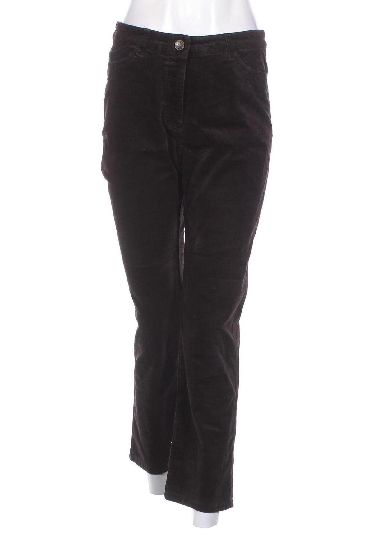 Pantaloni de velvet de femei Canda, Mărime M, Culoare Maro, Preț 14,31 Lei