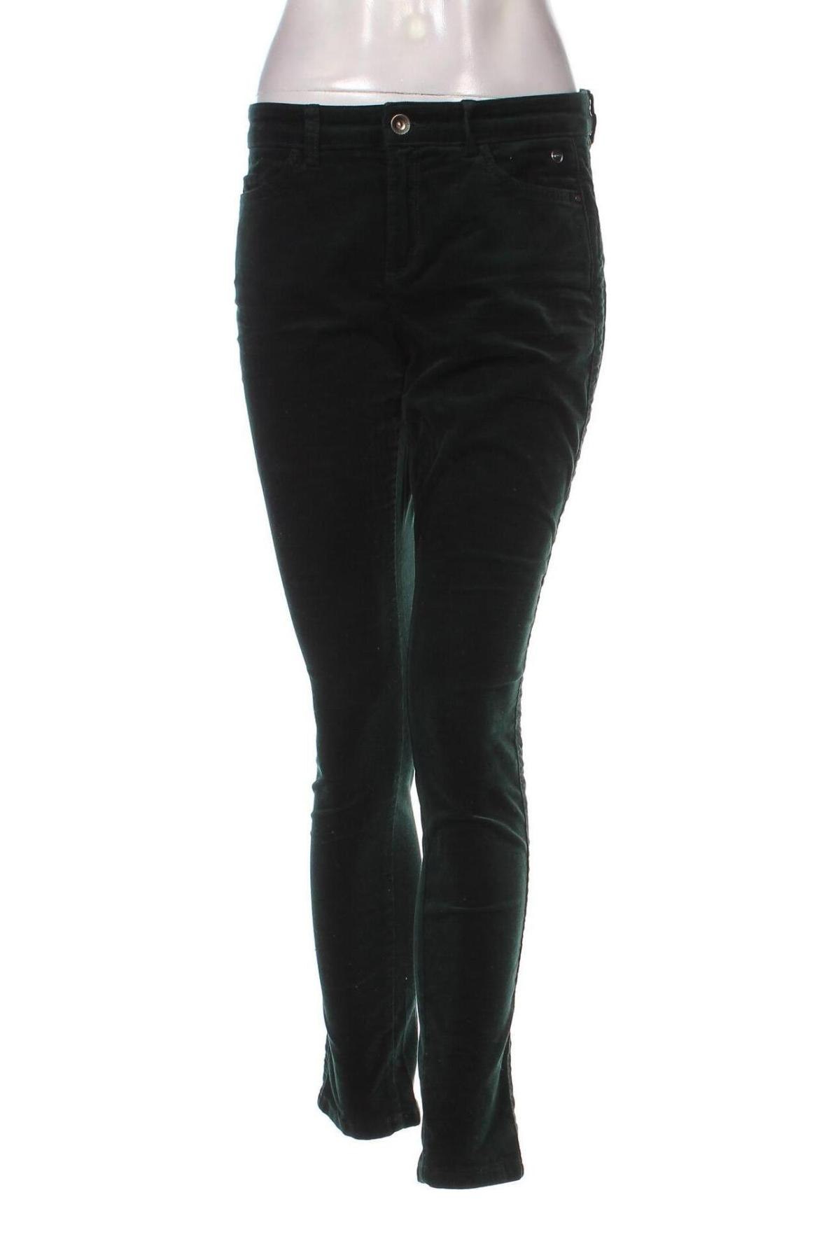 Pantaloni de velvet de femei Esprit, Mărime S, Culoare Verde, Preț 21,99 Lei