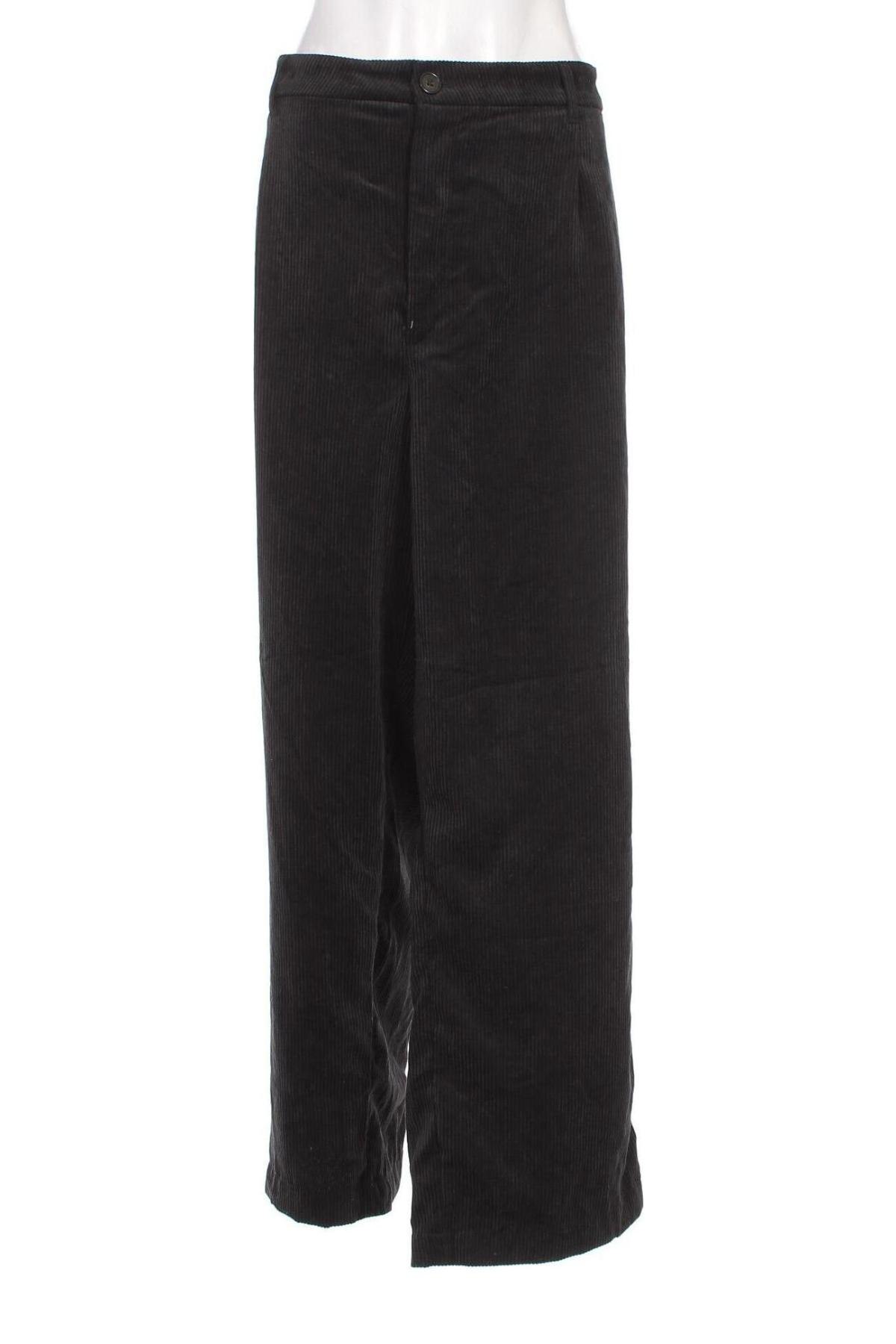 Γυναικείο κοτλέ παντελόνι H&M Divided, Μέγεθος XXL, Χρώμα Γκρί, Τιμή 7,18 €