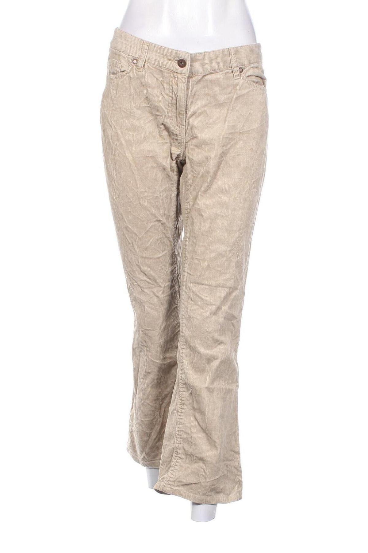 Γυναικείο κοτλέ παντελόνι H&M L.O.G.G., Μέγεθος M, Χρώμα  Μπέζ, Τιμή 5,20 €