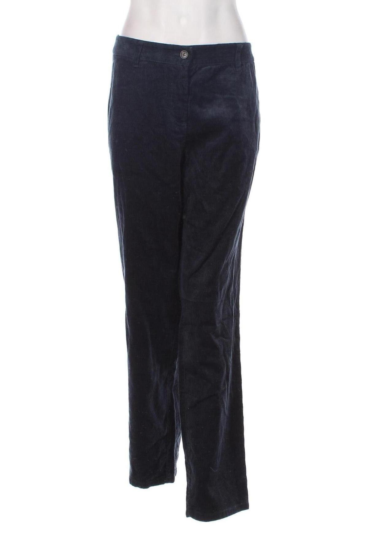 Pantaloni de velvet de femei Hessnatur, Mărime XXL, Culoare Albastru, Preț 73,81 Lei