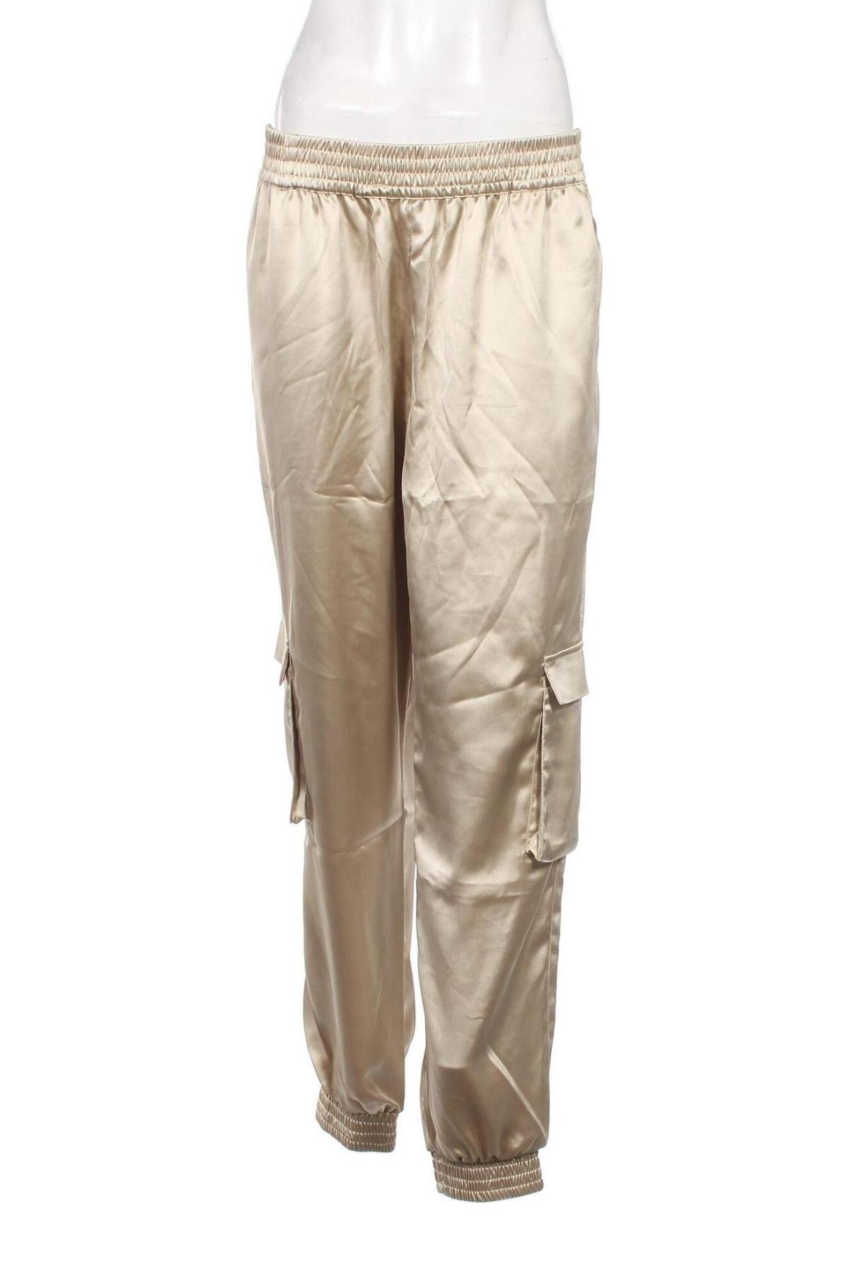 Pantaloni de velvet de femei LeGer By Lena Gercke X About you, Mărime L, Culoare Bej, Preț 305,92 Lei