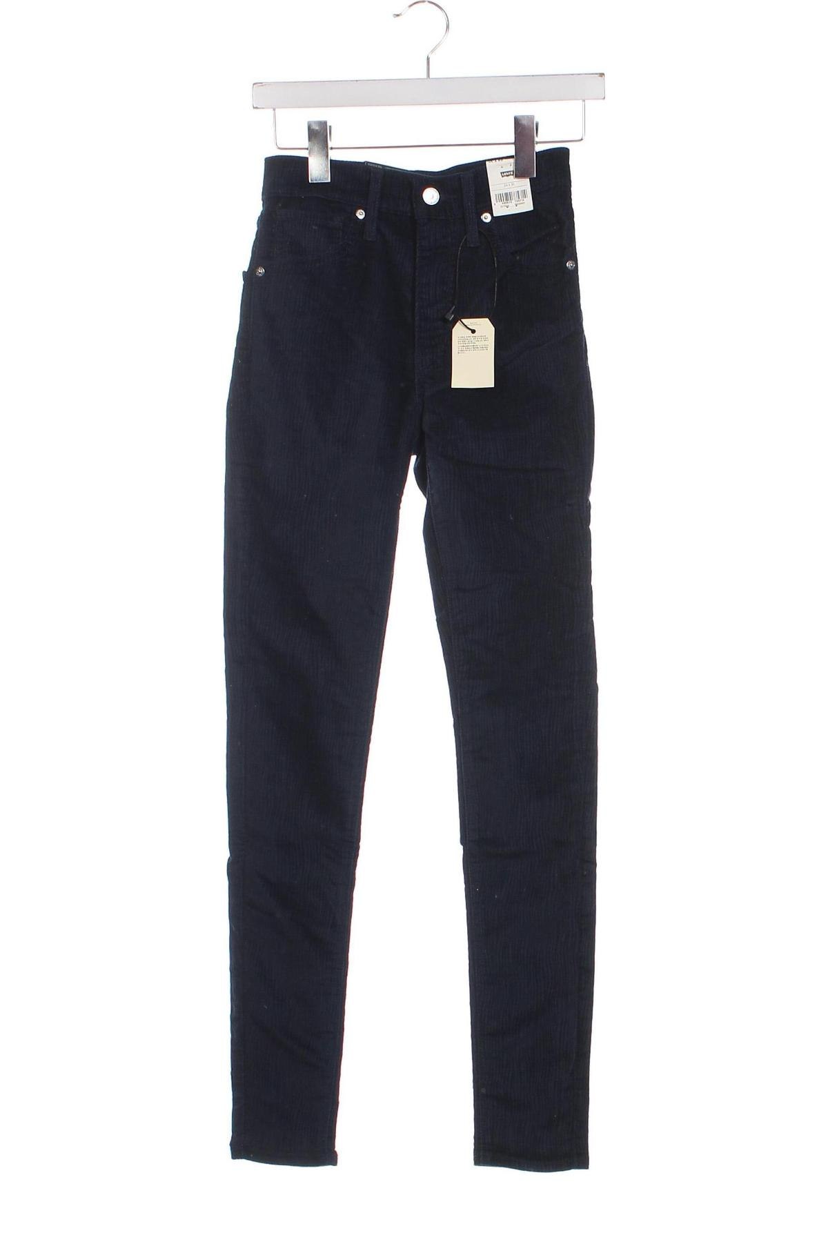 Pantaloni de velvet de femei Levi's, Mărime XXS, Culoare Albastru, Preț 76,99 Lei