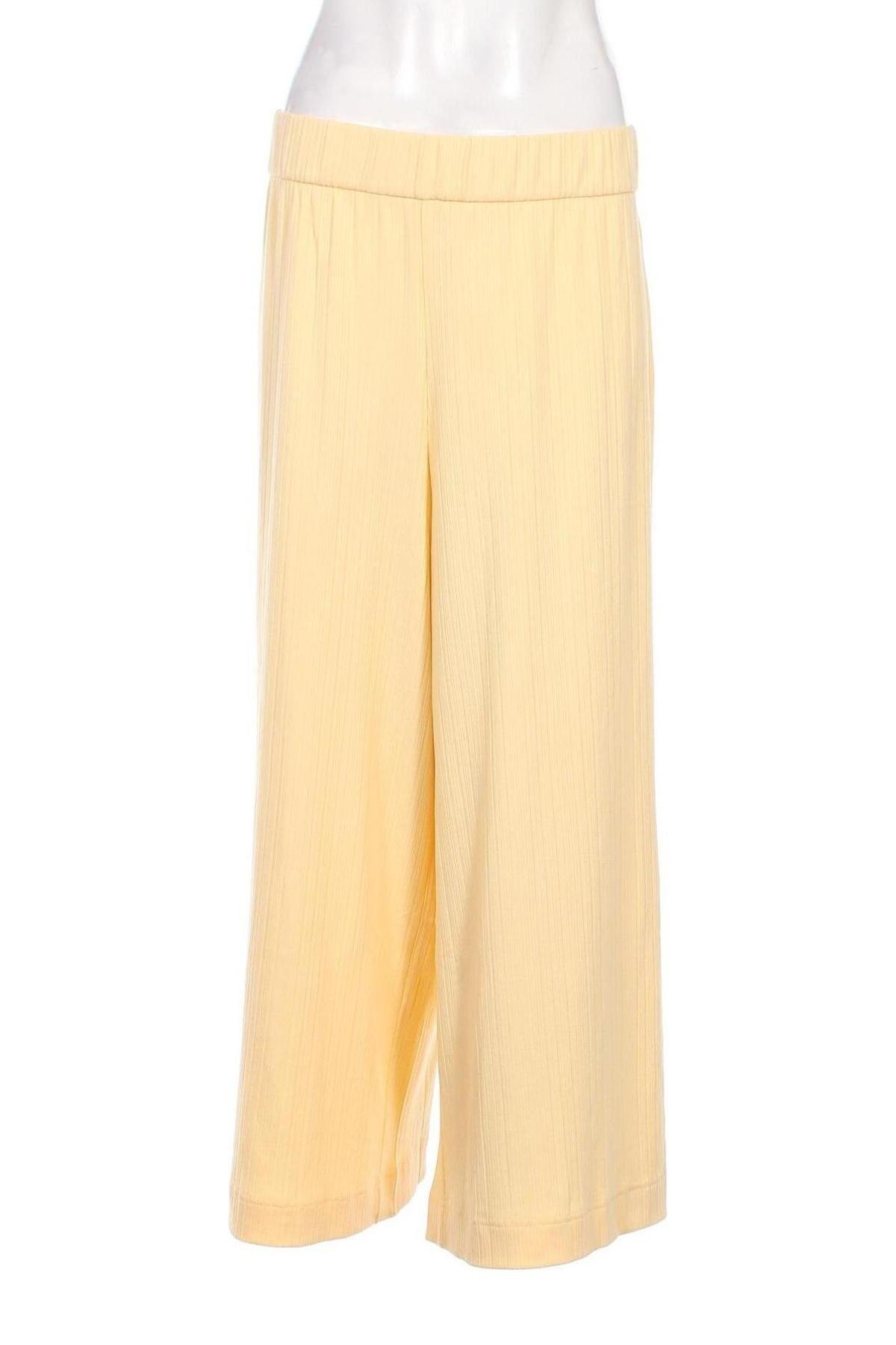 Pantaloni de femei Monki, Mărime XL, Culoare Galben, Preț 82,89 Lei
