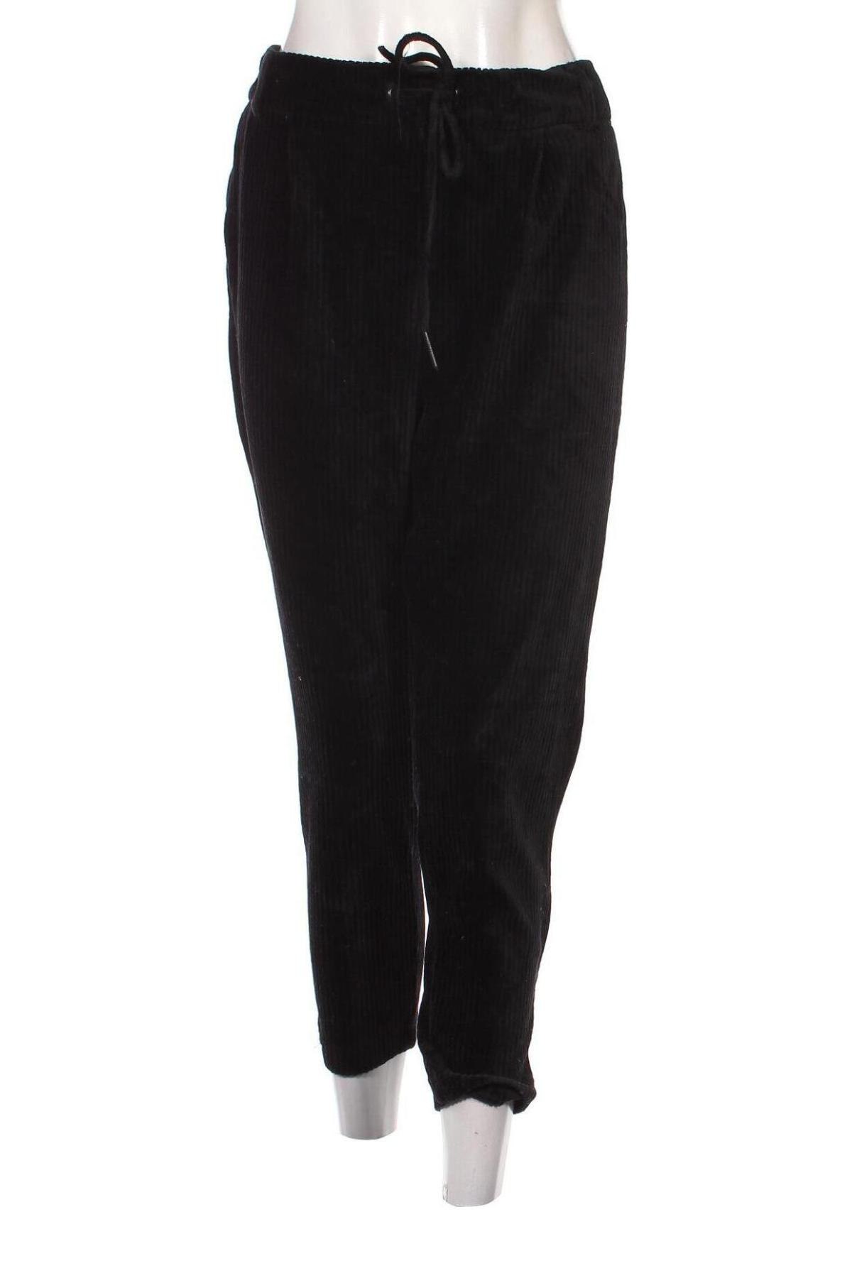 Pantaloni de velvet de femei ONLY, Mărime XL, Culoare Negru, Preț 27,53 Lei