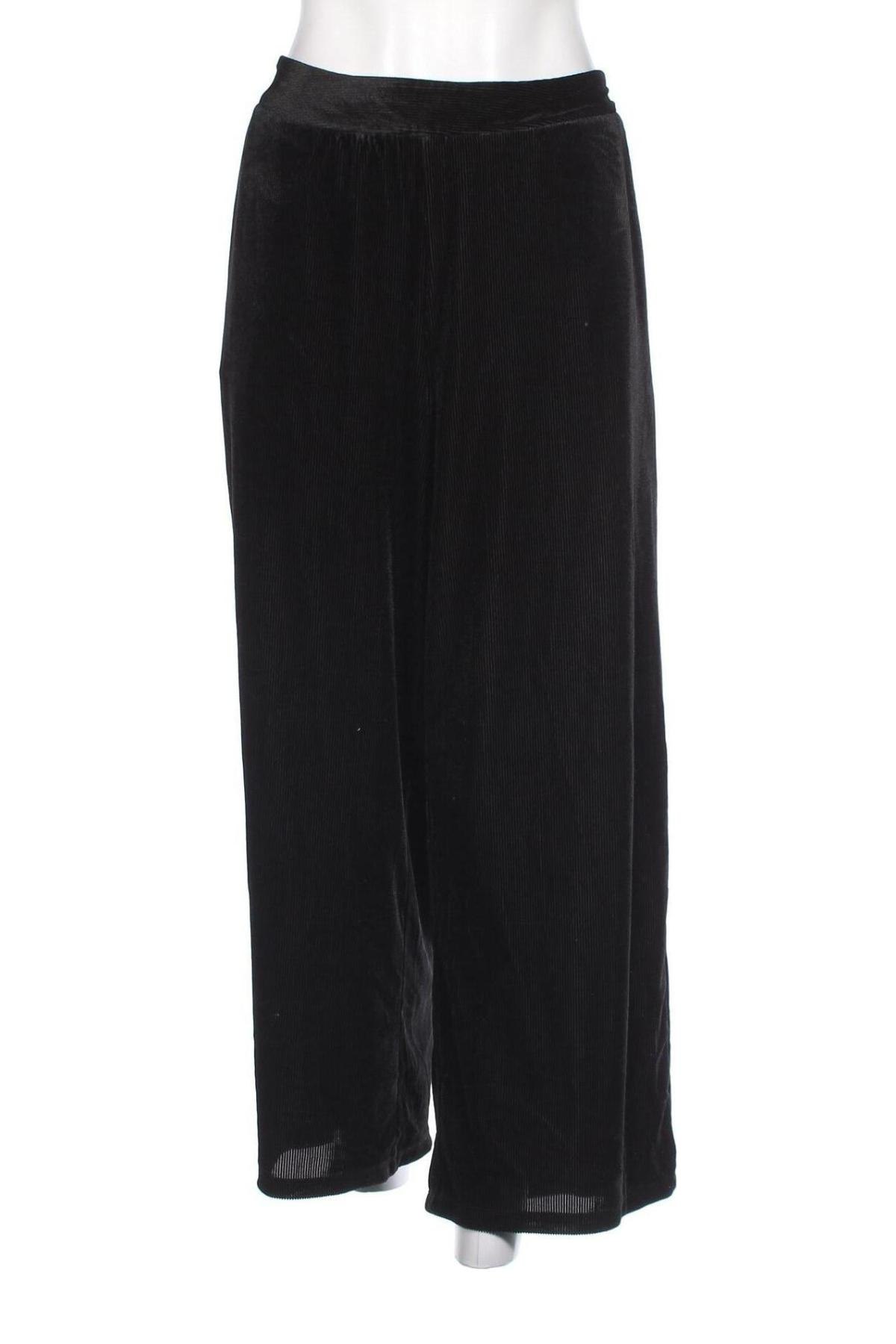 Pantaloni de velvet de femei VILA, Mărime L, Culoare Negru, Preț 25,76 Lei