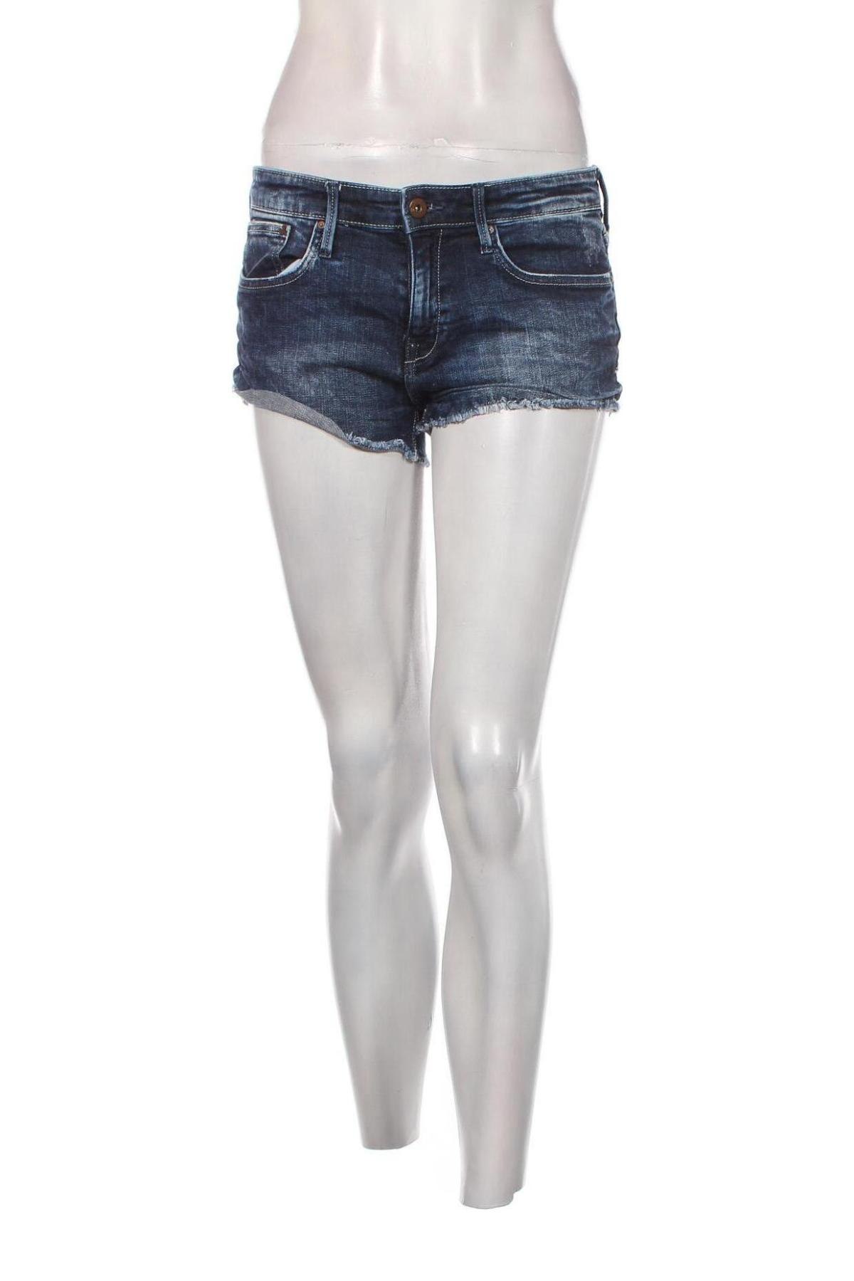 Pantaloni scurți de femei H&M, Mărime S, Culoare Albastru, Preț 24,77 Lei