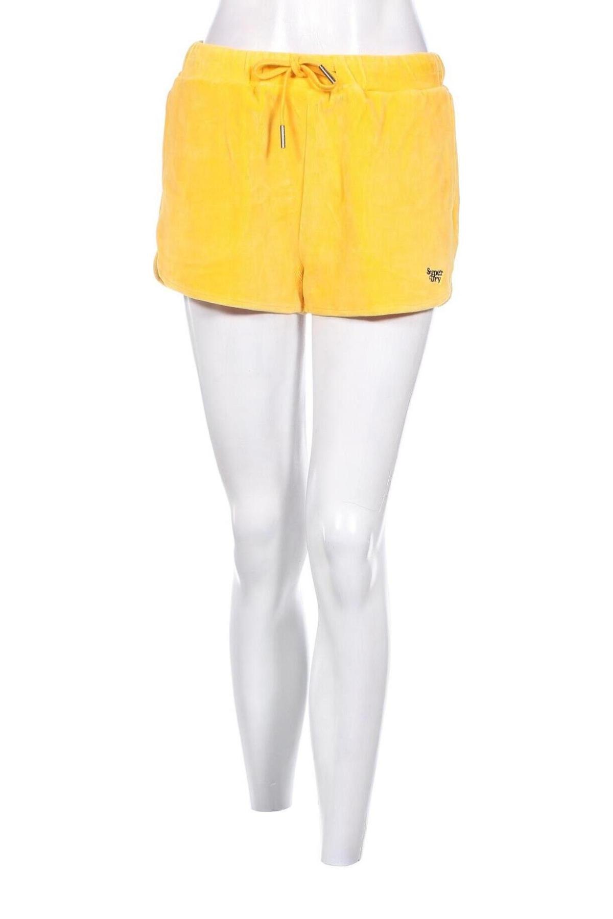 Дамски къс панталон Superdry, Размер M, Цвят Жълт, Цена 34,65 лв.