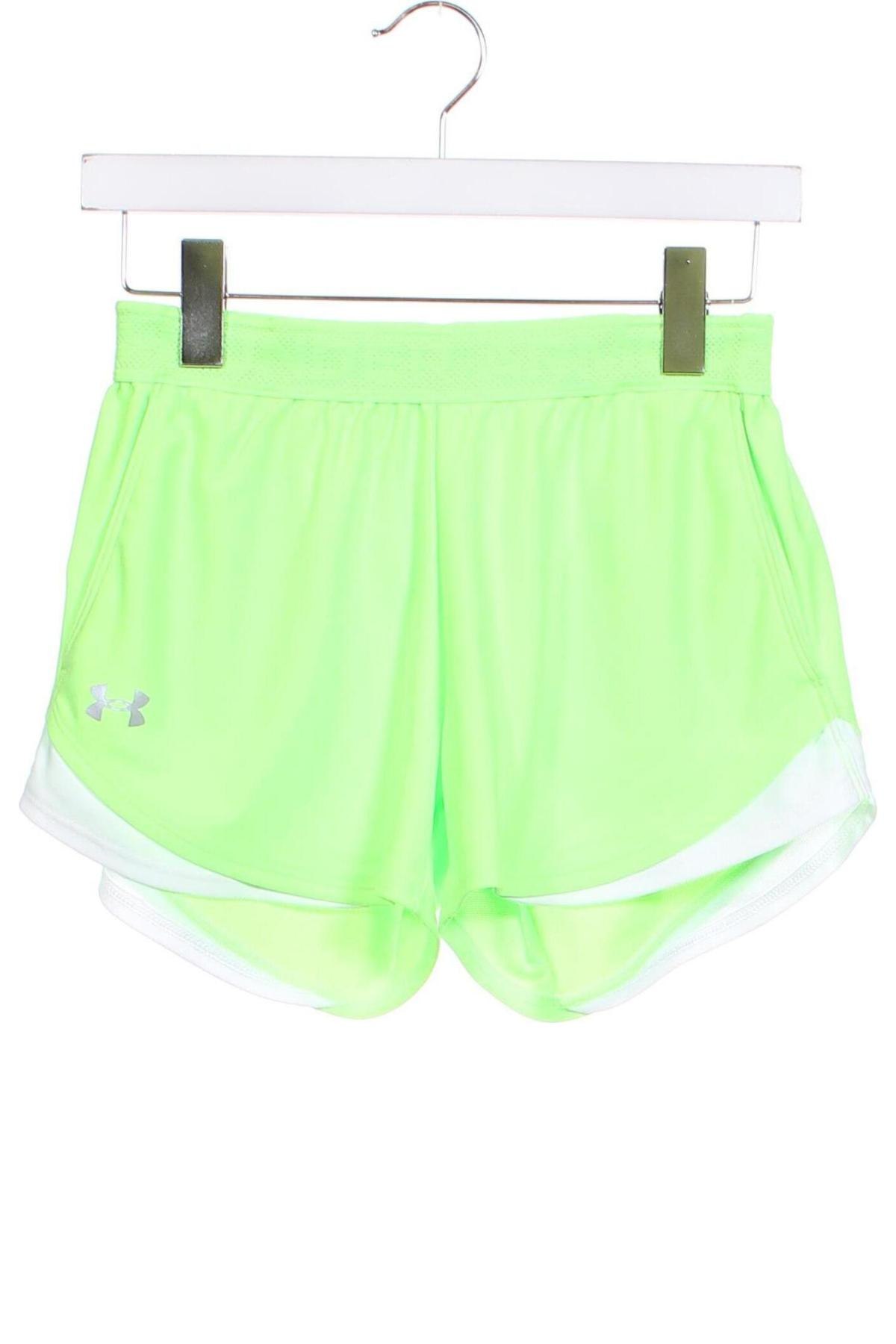 Γυναικείο κοντό παντελόνι Under Armour, Μέγεθος XS, Χρώμα Πράσινο, Τιμή 15,35 €