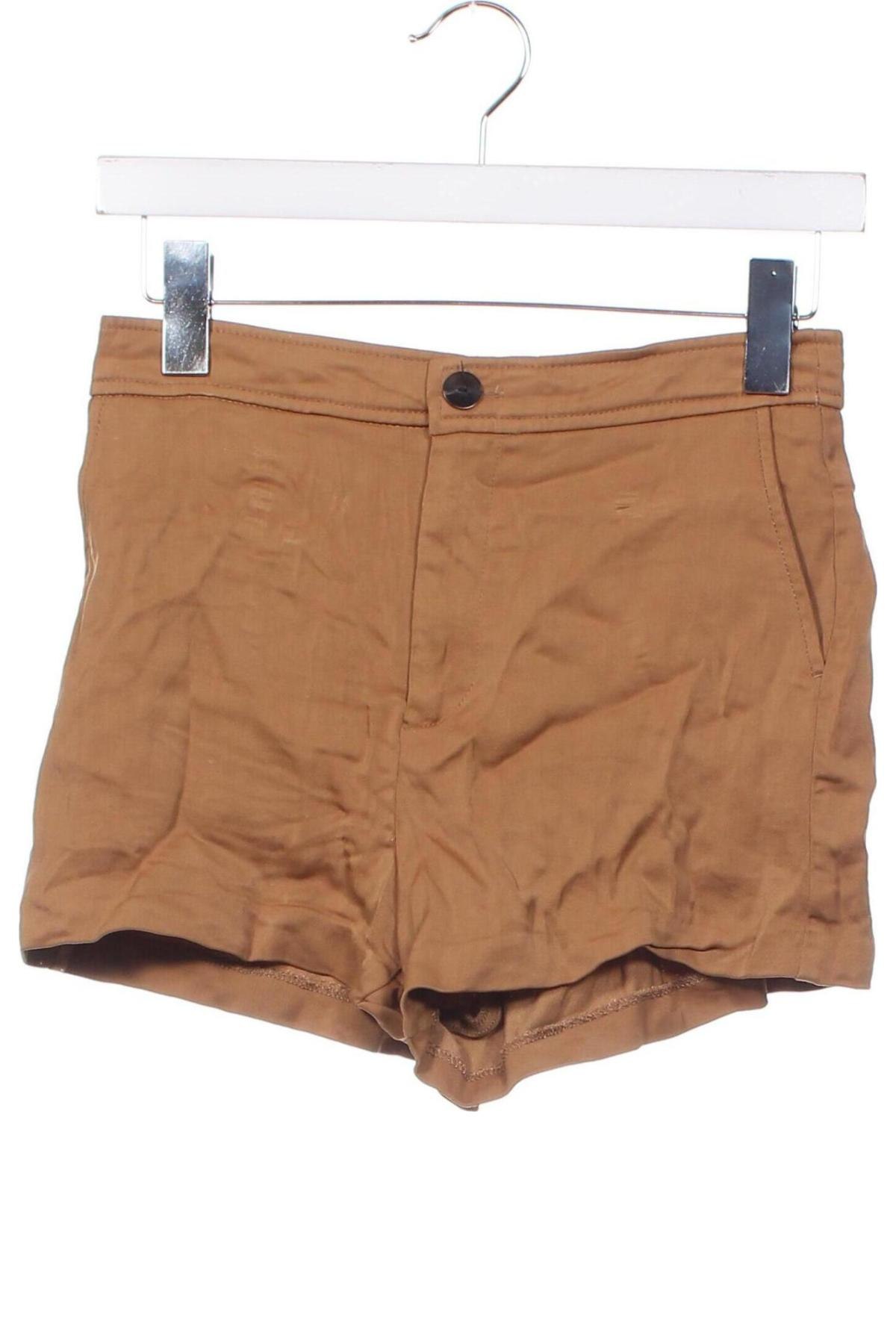 Pantaloni scurți de femei Zara, Mărime XS, Culoare Bej, Preț 26,02 Lei