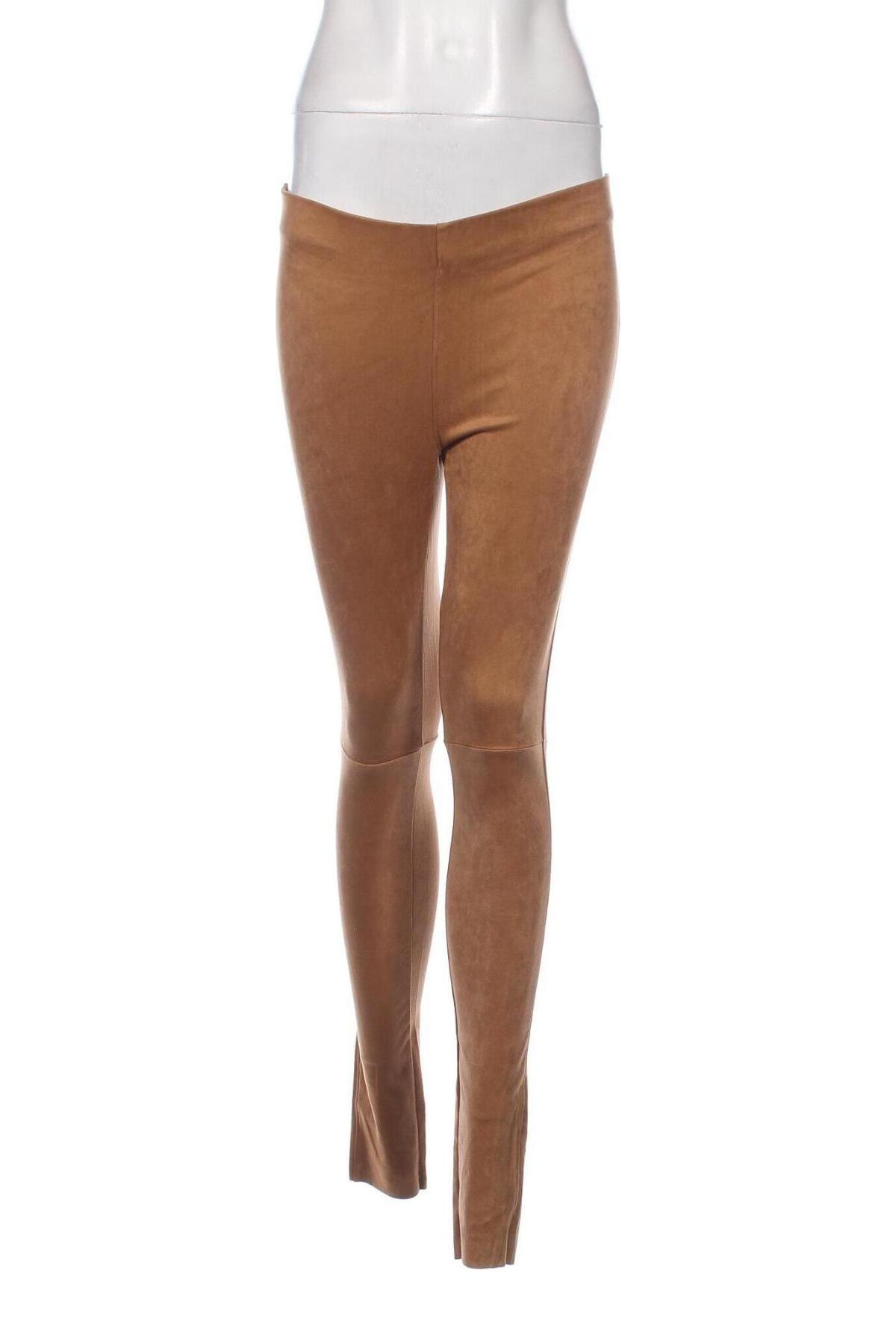 Damen Leggings Gina Tricot, Größe S, Farbe Beige, Preis 5,43 €