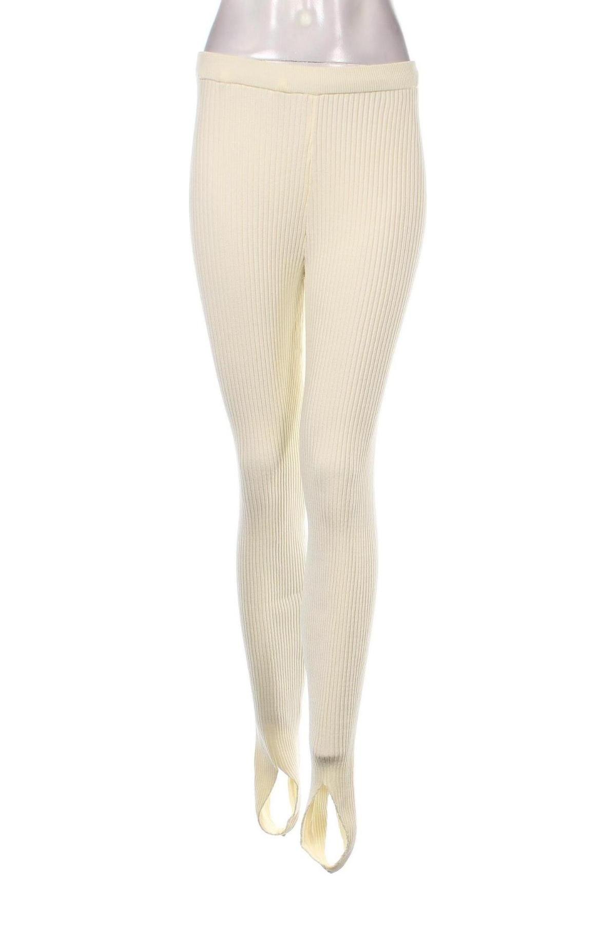 Damen Leggings NA-KD, Größe M, Farbe Ecru, Preis 31,96 €