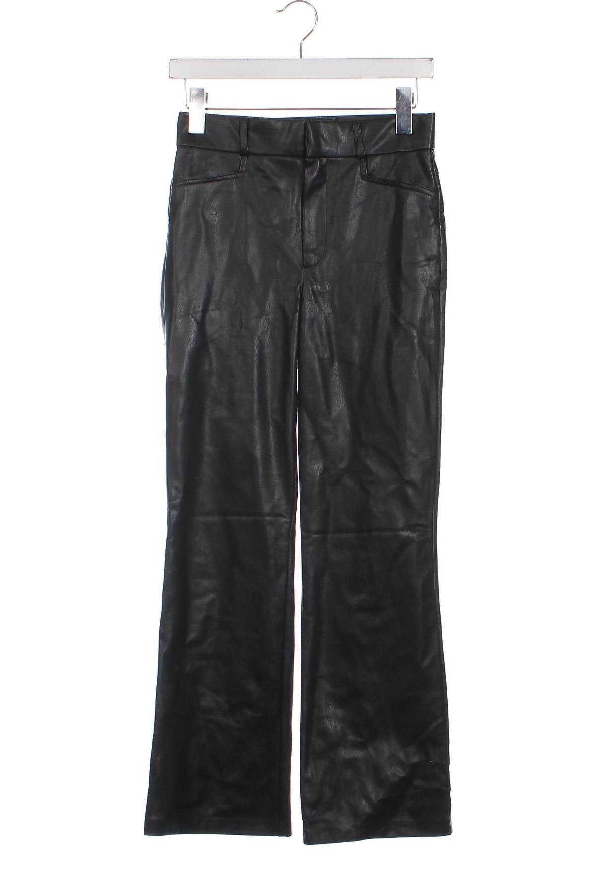 Γυναικείο παντελόνι δερμάτινο Zara, Μέγεθος S, Χρώμα Μαύρο, Τιμή 16,70 €