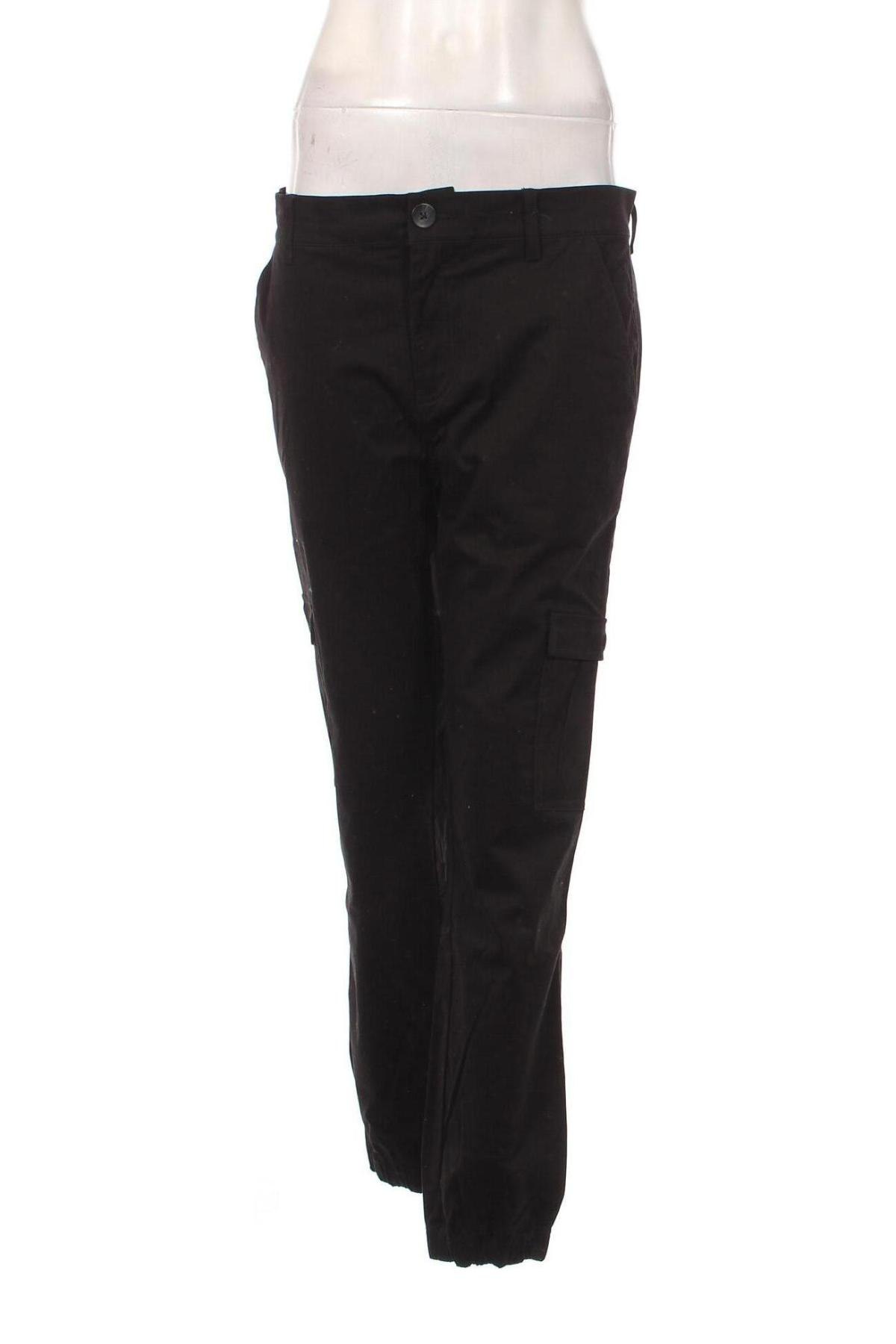 Дамски панталон Dan Fox X About You, Размер M, Цвят Черен, Цена 22,32 лв.