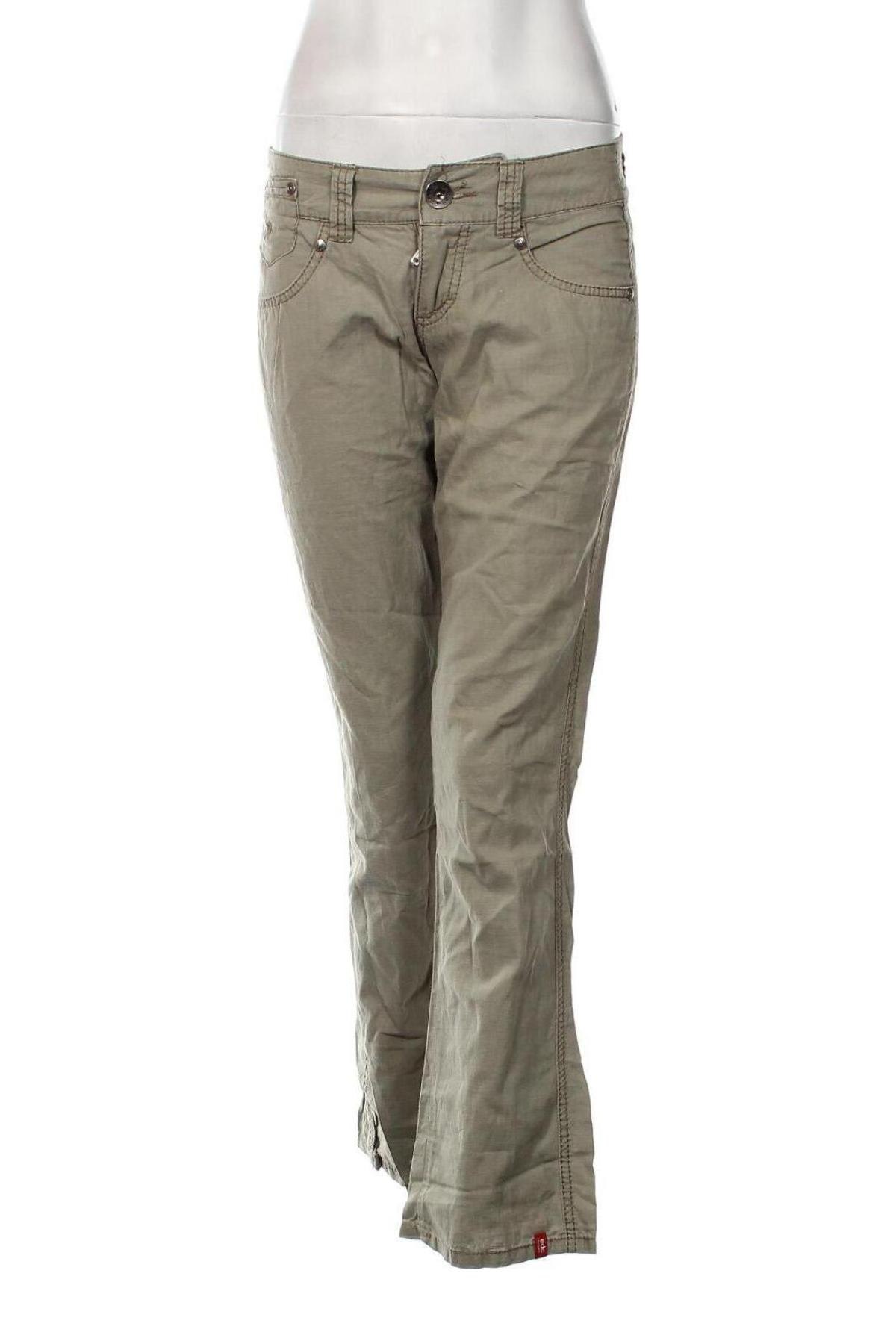 Pantaloni de femei Edc By Esprit, Mărime M, Culoare Verde, Preț 68,07 Lei