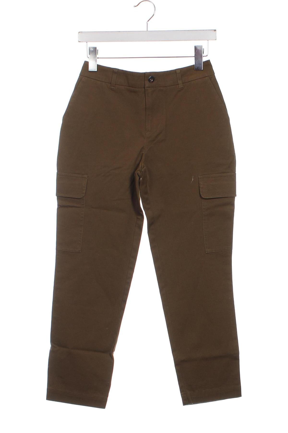 Дамски панталон Even&Odd, Размер XS, Цвят Зелен, Цена 23,46 лв.