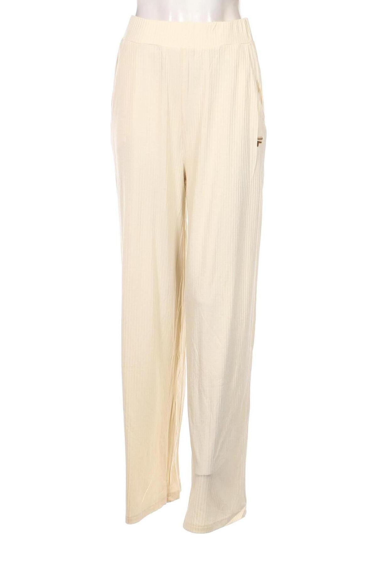Pantaloni de femei FILA, Mărime M, Culoare Ecru, Preț 81,58 Lei