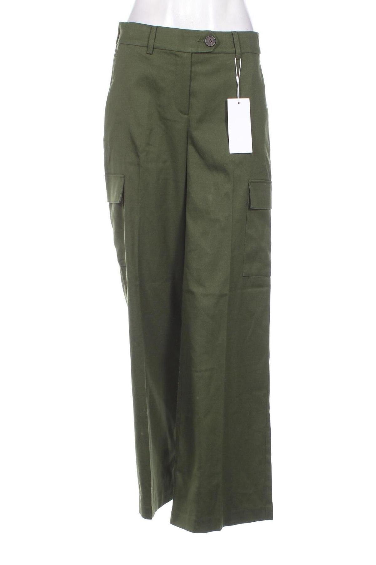 Дамски панталон Fransa, Размер S, Цвят Зелен, Цена 22,32 лв.
