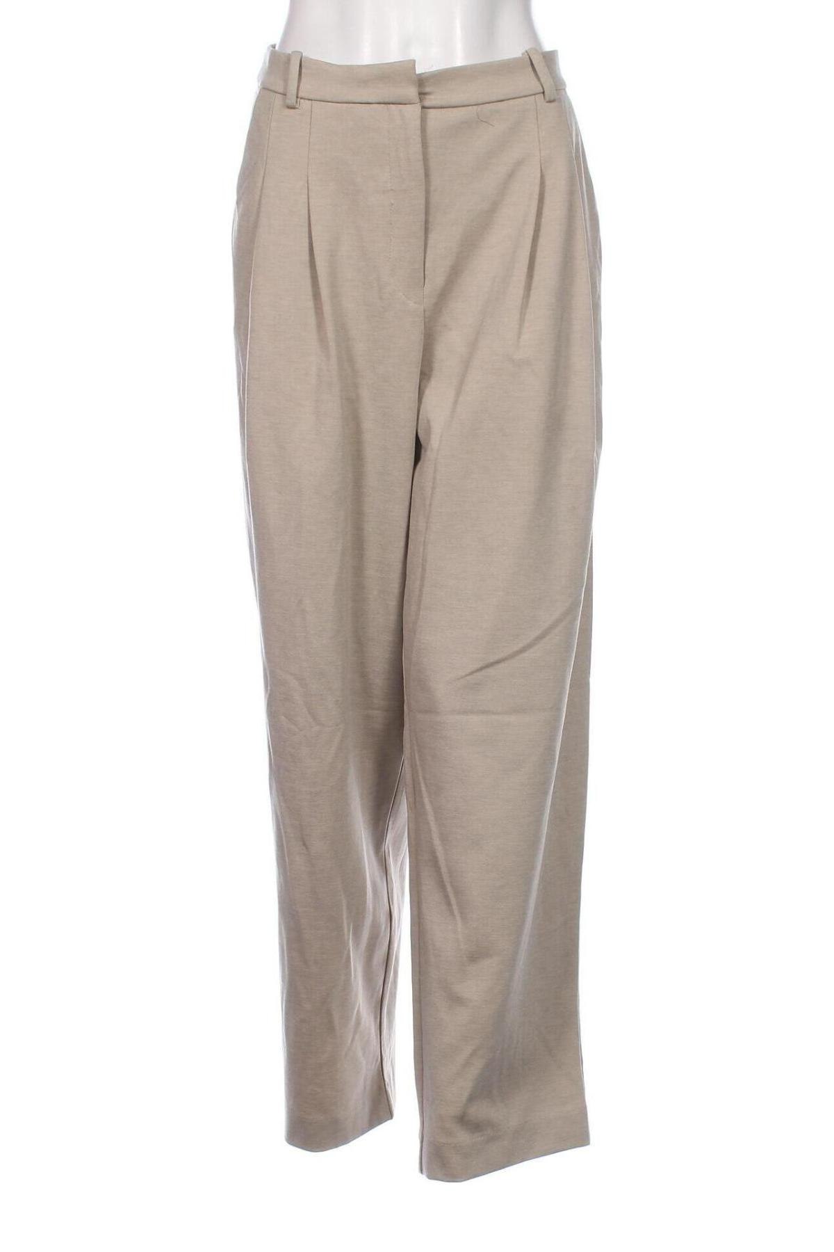 Pantaloni de femei H&M, Mărime XXL, Culoare Bej, Preț 38,16 Lei