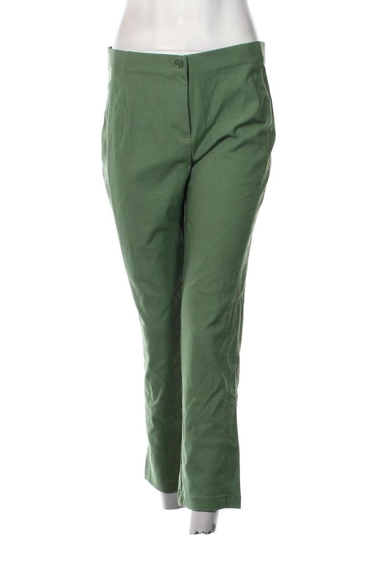 Γυναικείο παντελόνι Helena Vera, Μέγεθος M, Χρώμα Πράσινο, Τιμή 15,05 €