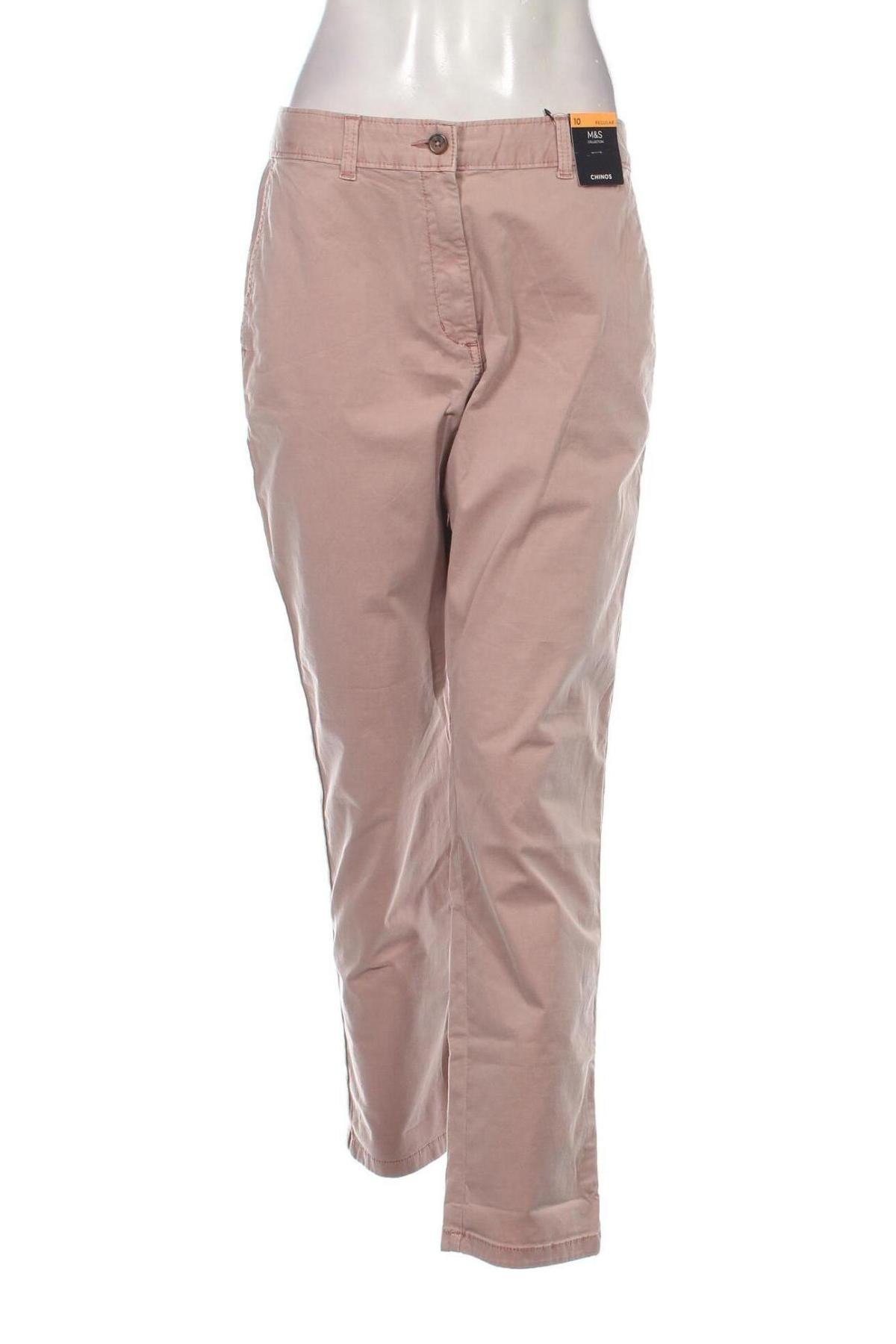 Pantaloni de femei Marks & Spencer, Mărime M, Culoare Roz, Preț 59,15 Lei