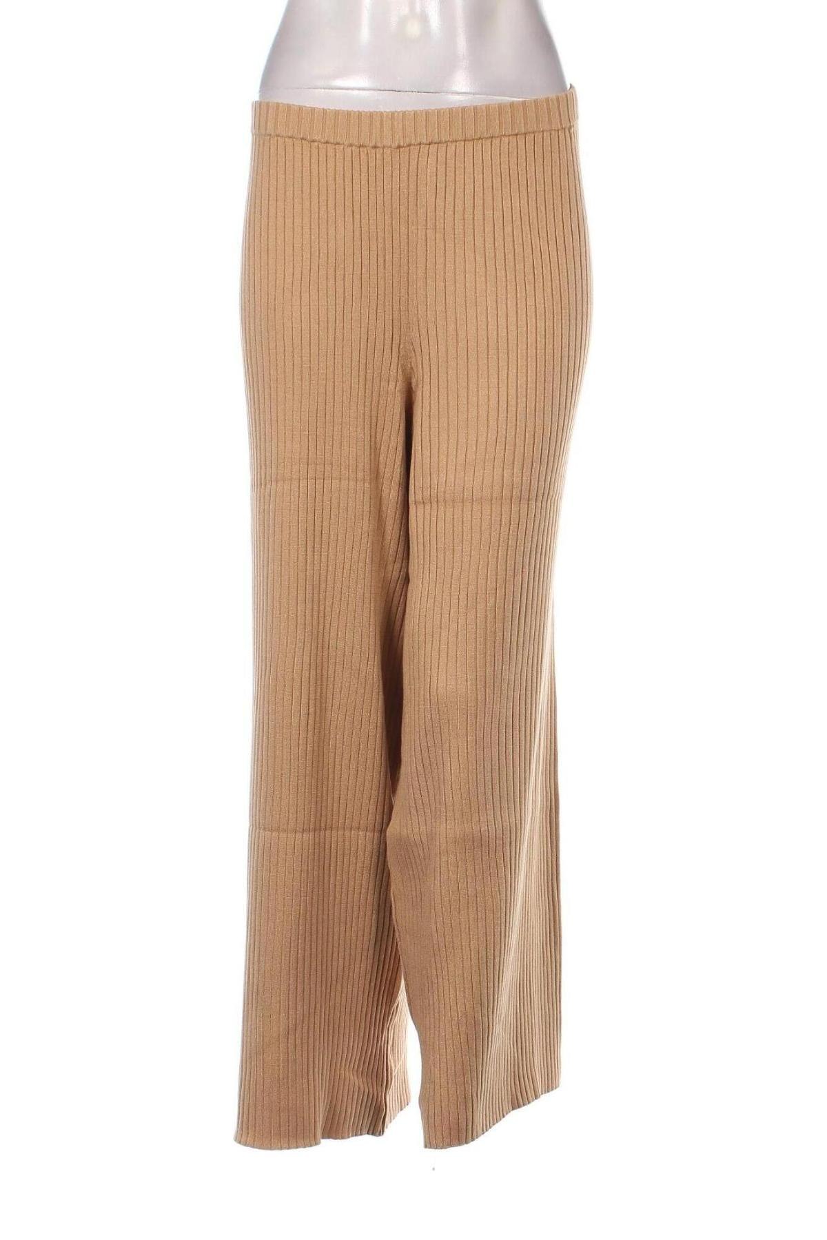 Дамски панталон Monki, Размер XL, Цвят Бежов, Цена 24,08 лв.