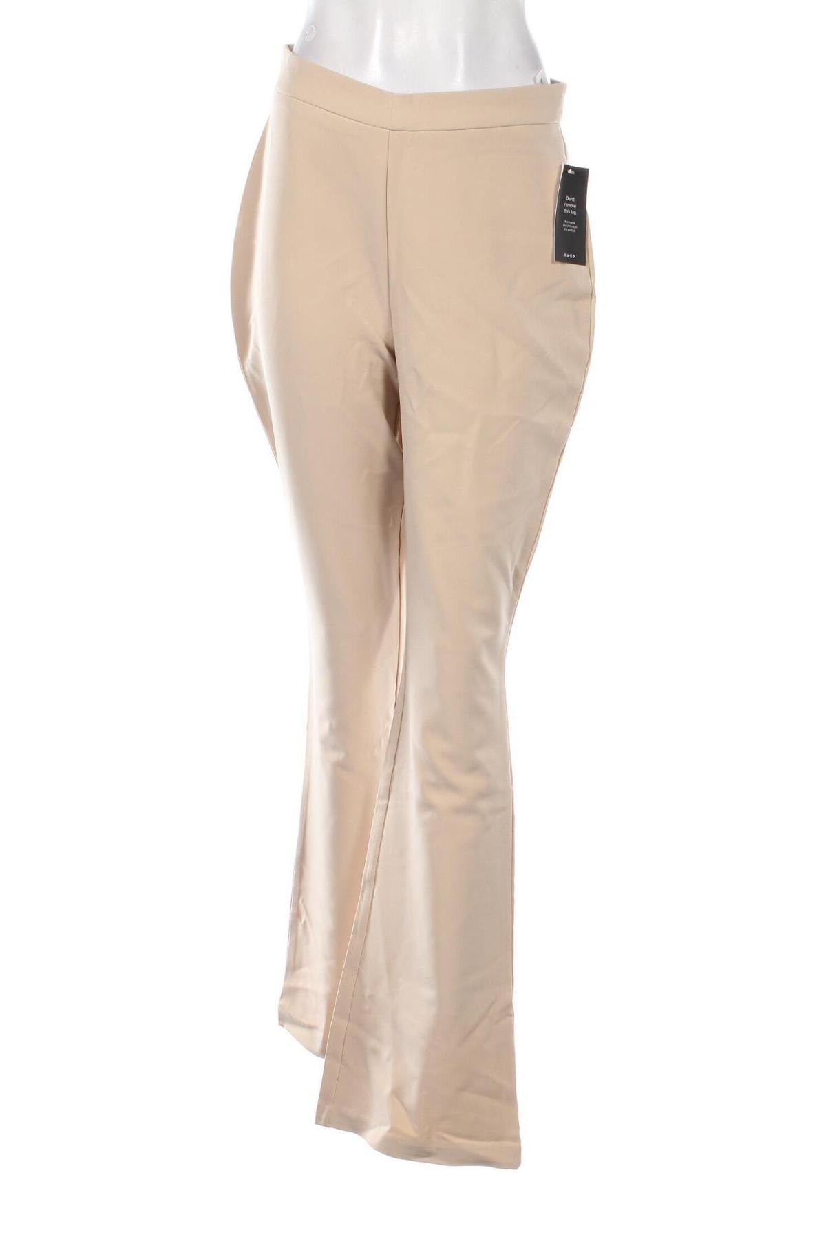 Дамски панталон NA-KD, Размер M, Цвят Бежов, Цена 23,25 лв.